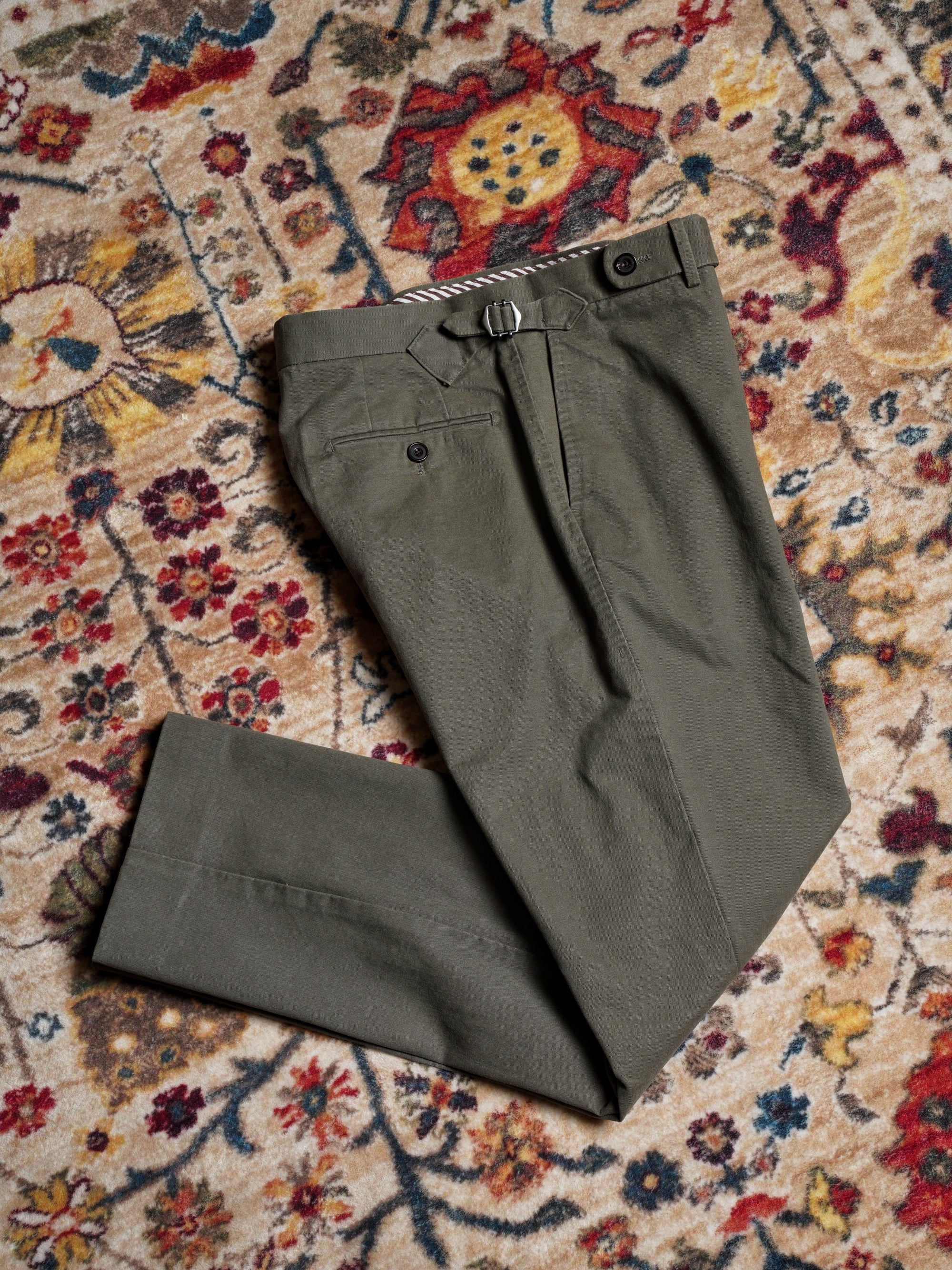 "Master Wash" Washed Cotton Trousers