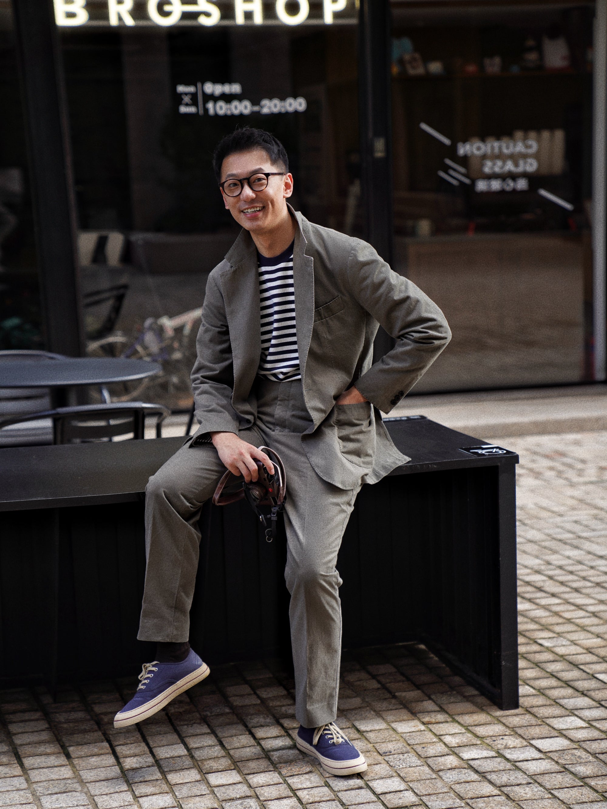 "Master Wash" Washed Cotton Trousers