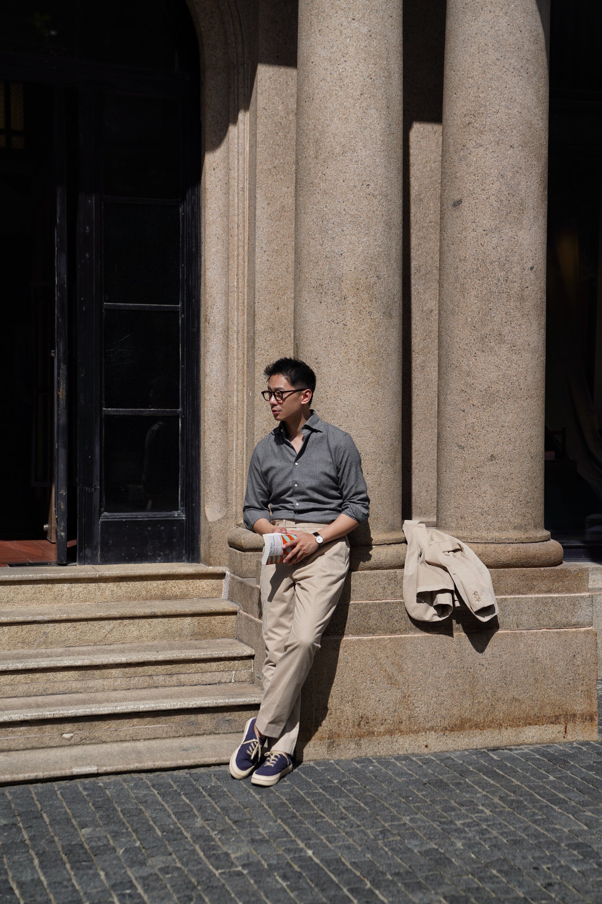 "Master Wash" Washed Cotton Trousers