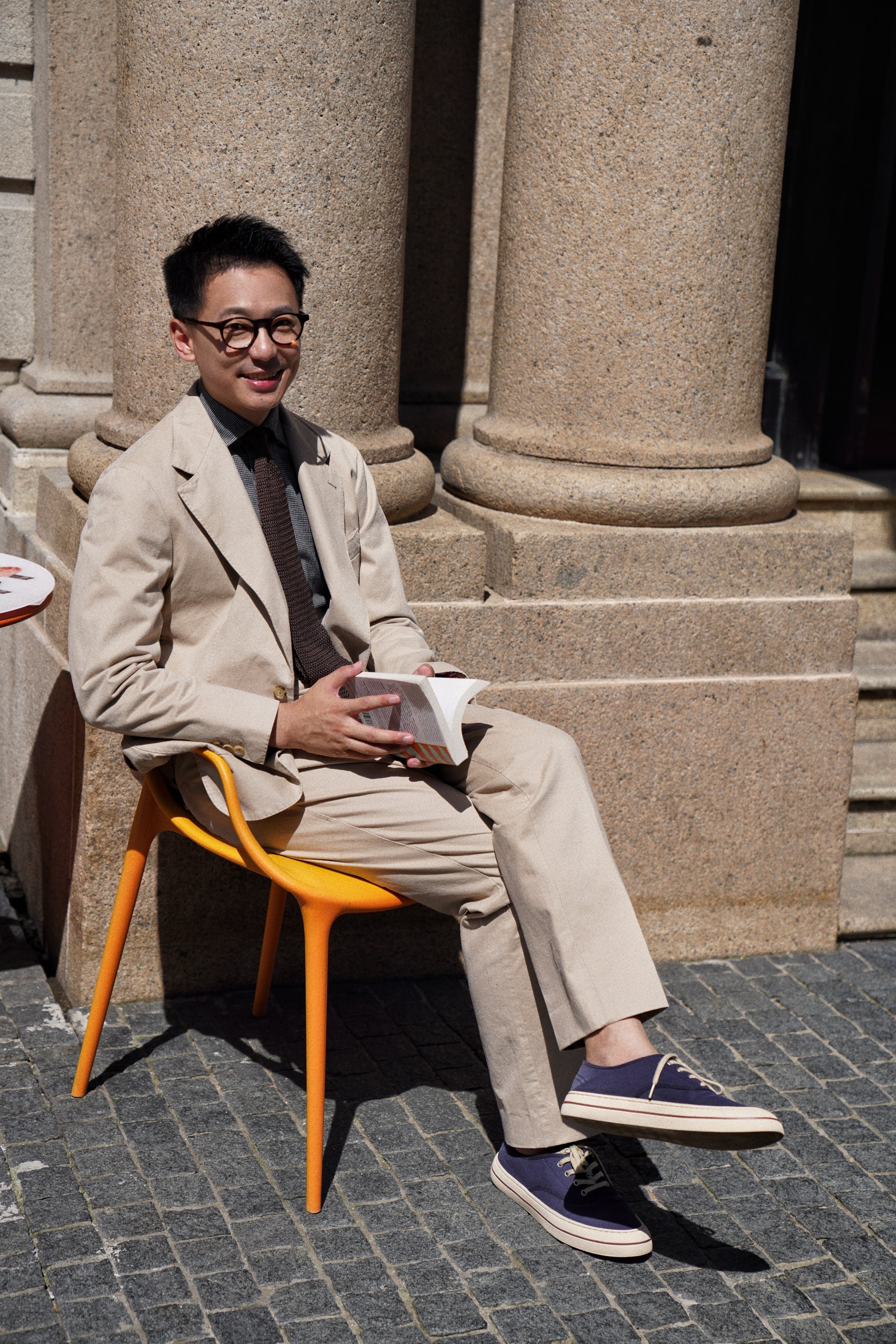 "Master Wash" Washed Cotton Trousers