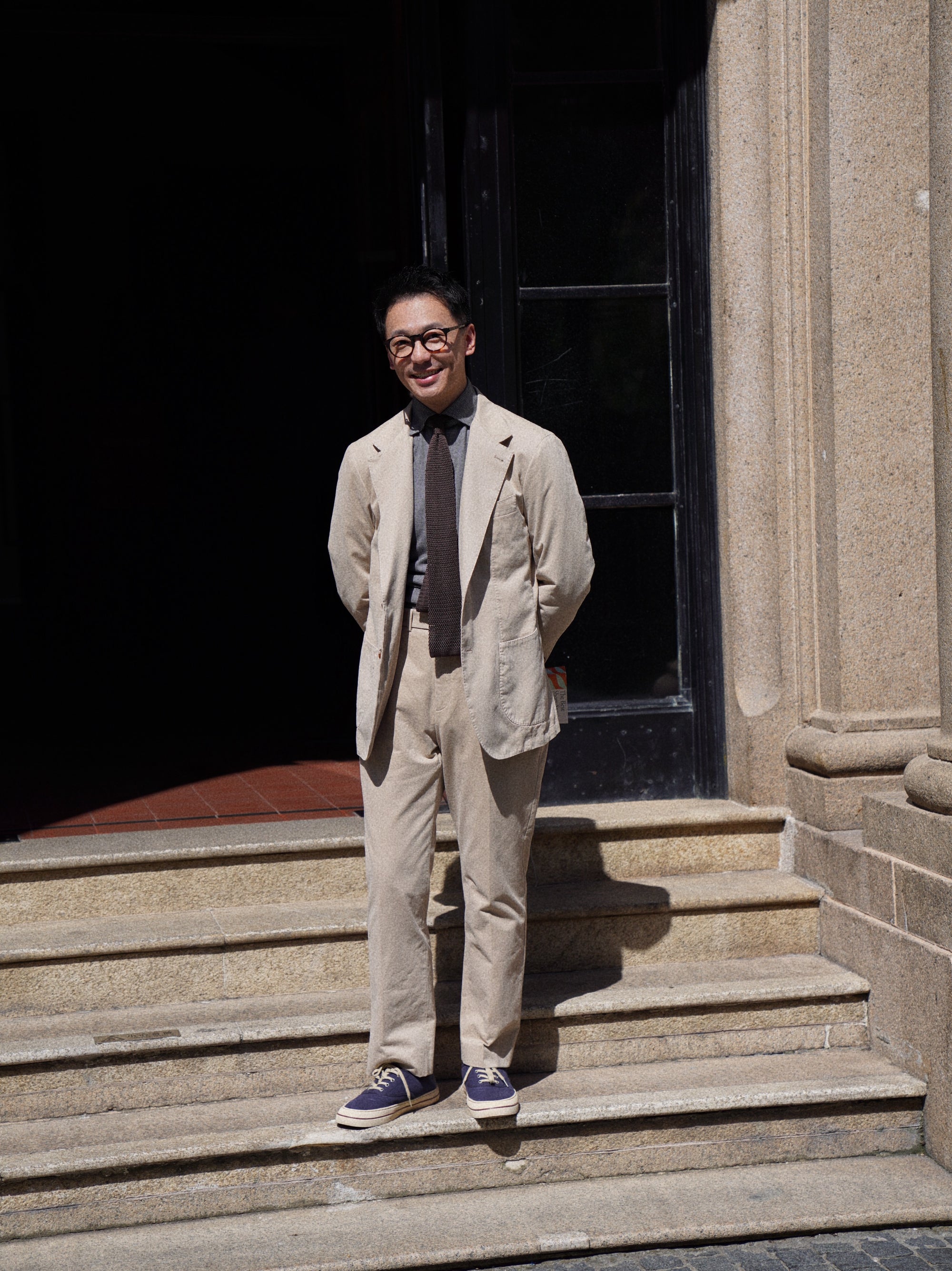 "Master Wash" Washed Cotton Trousers