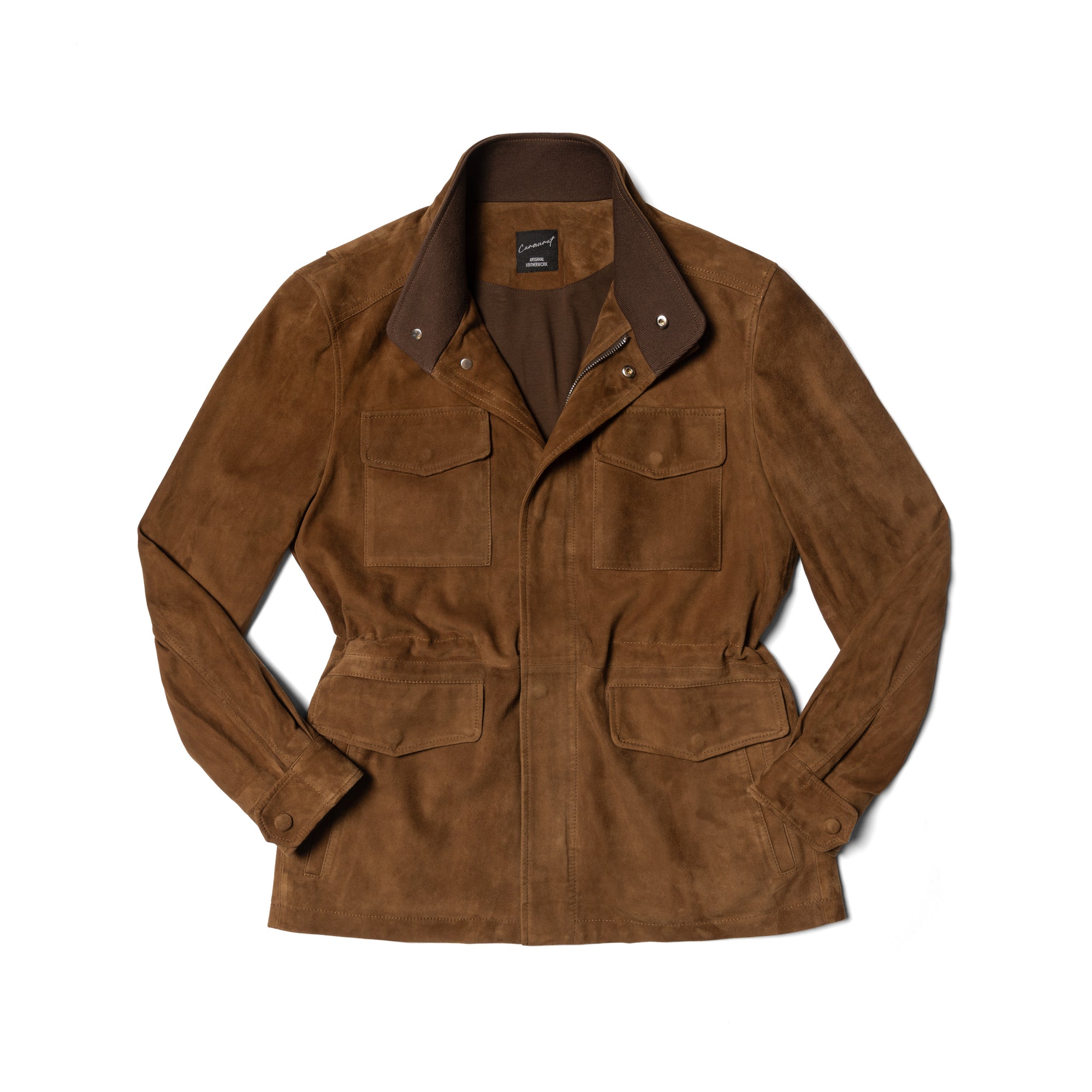 Tobacco Sheepskin Suede M65 Jacket