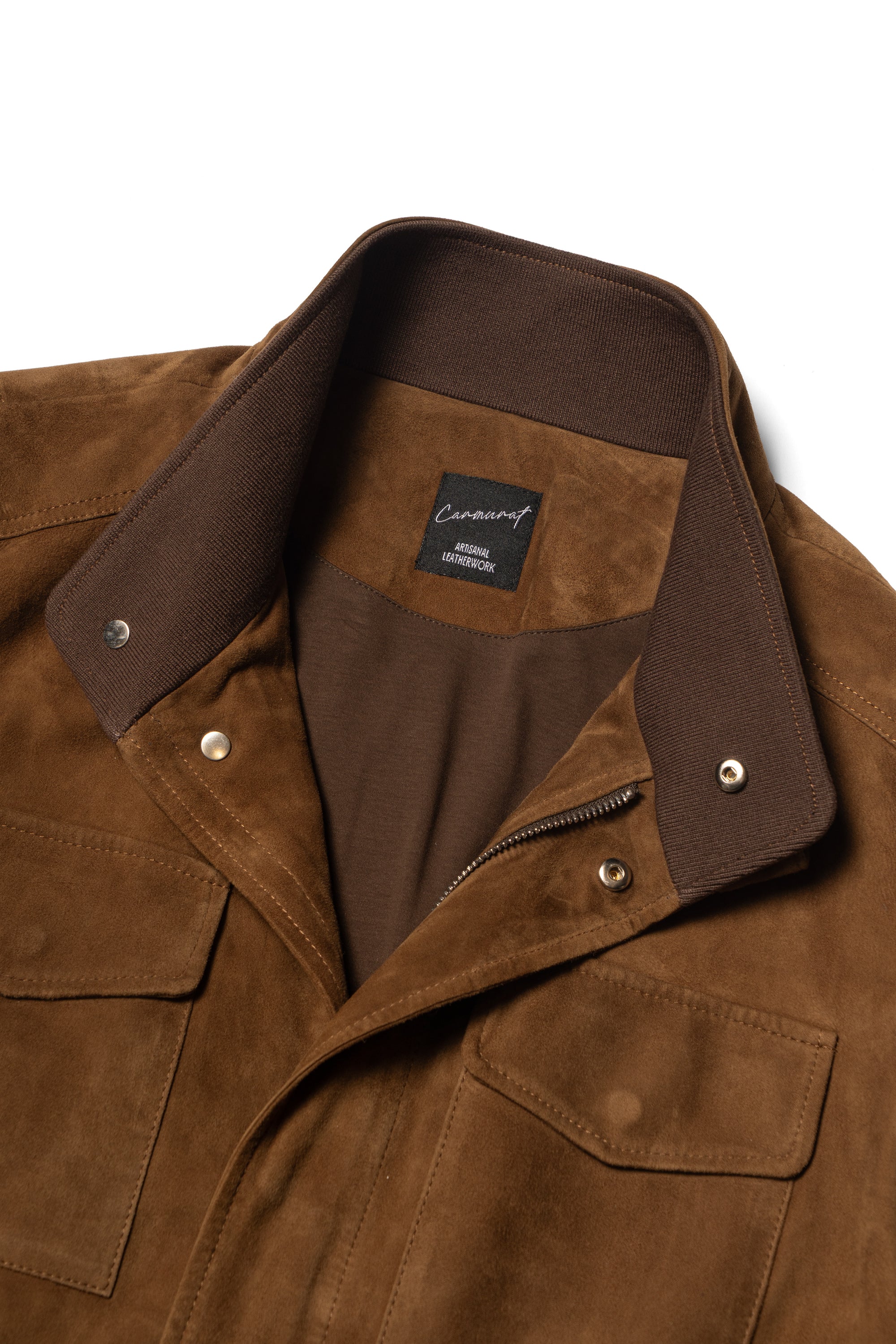 Tobacco Sheepskin Suede M65 Jacket
