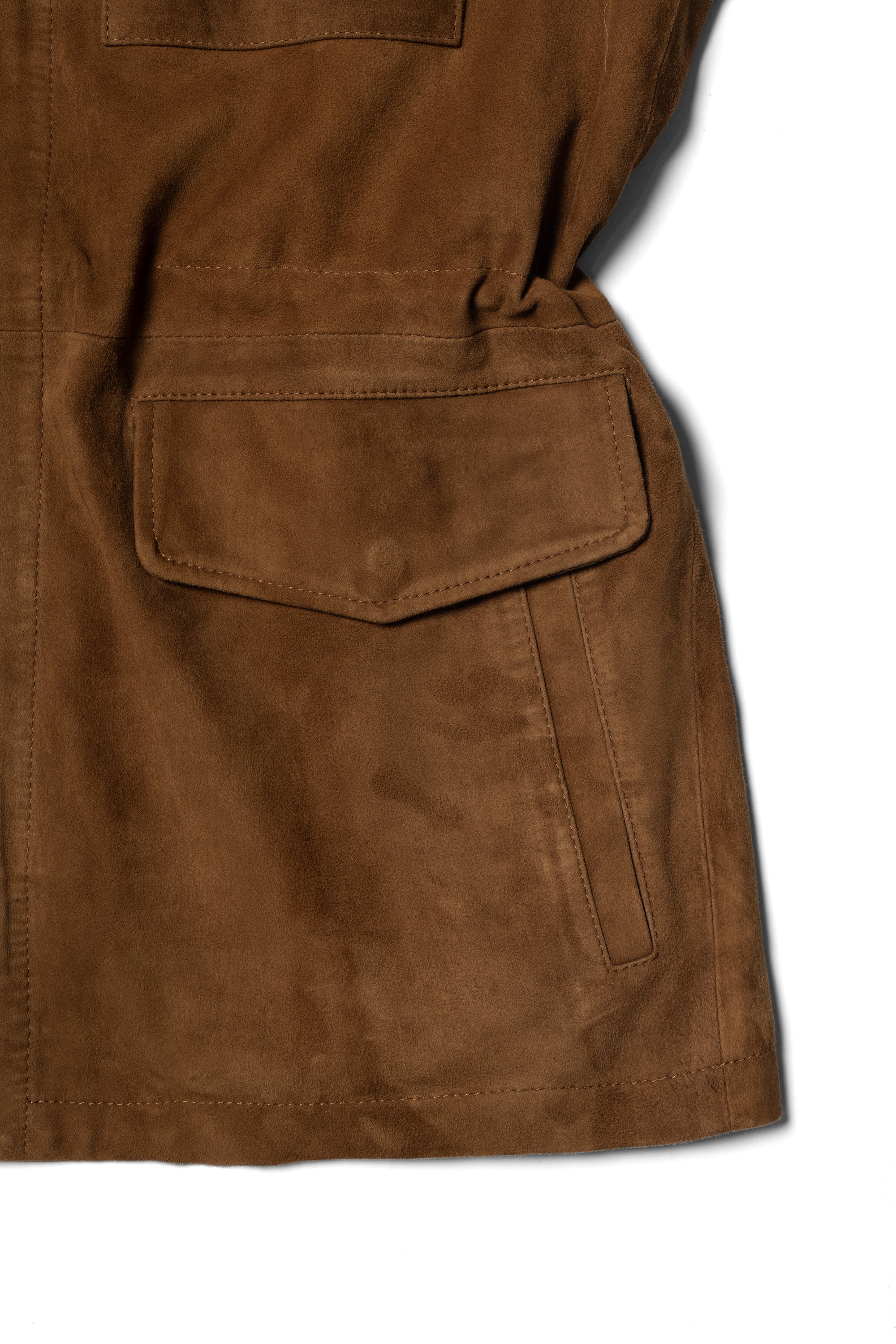 Tobacco Sheepskin Suede M65 Jacket