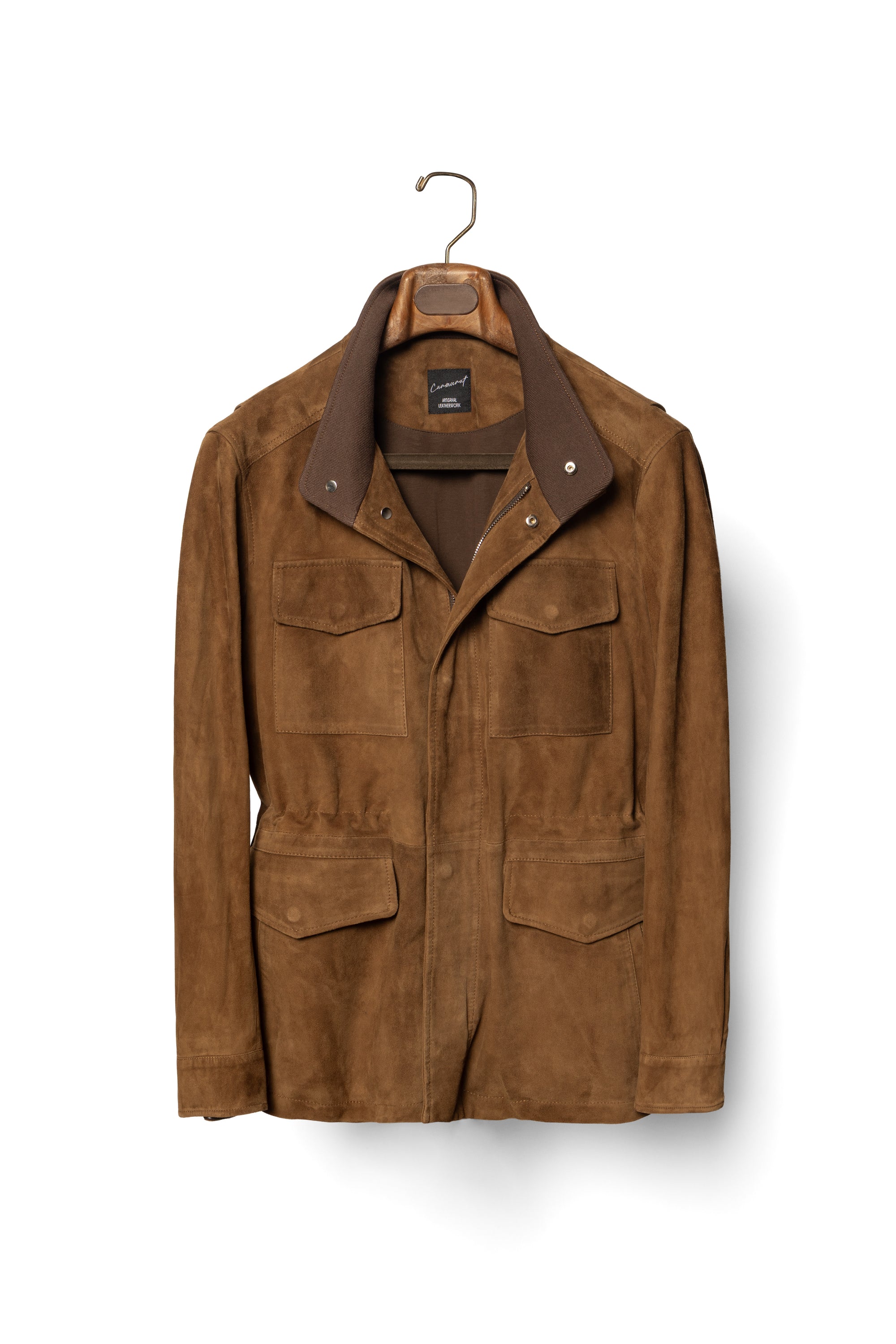 Tobacco Sheepskin Suede M65 Jacket