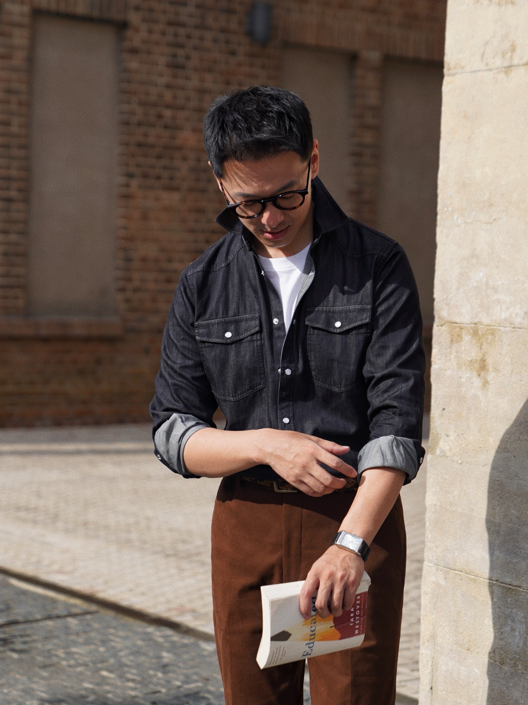 Heavy Washed Denim Shirt