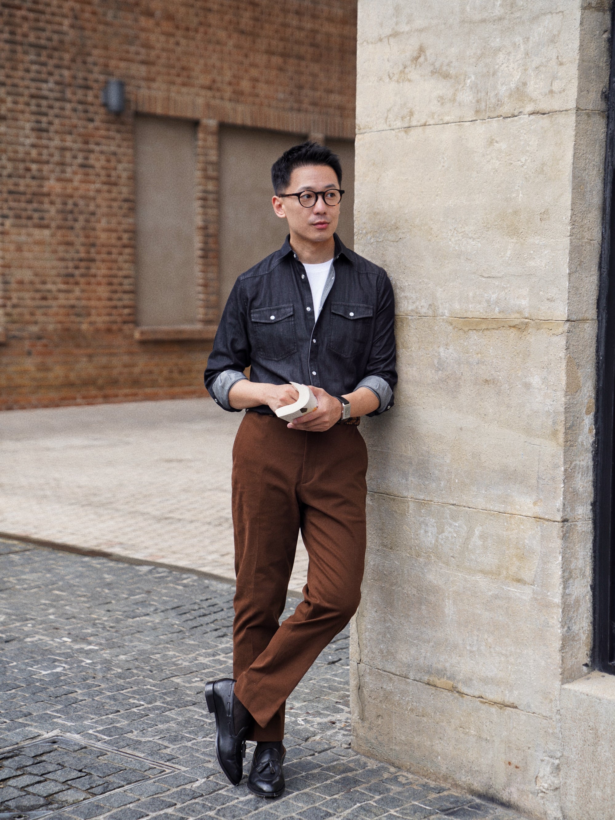 Heavy Washed Denim Shirt