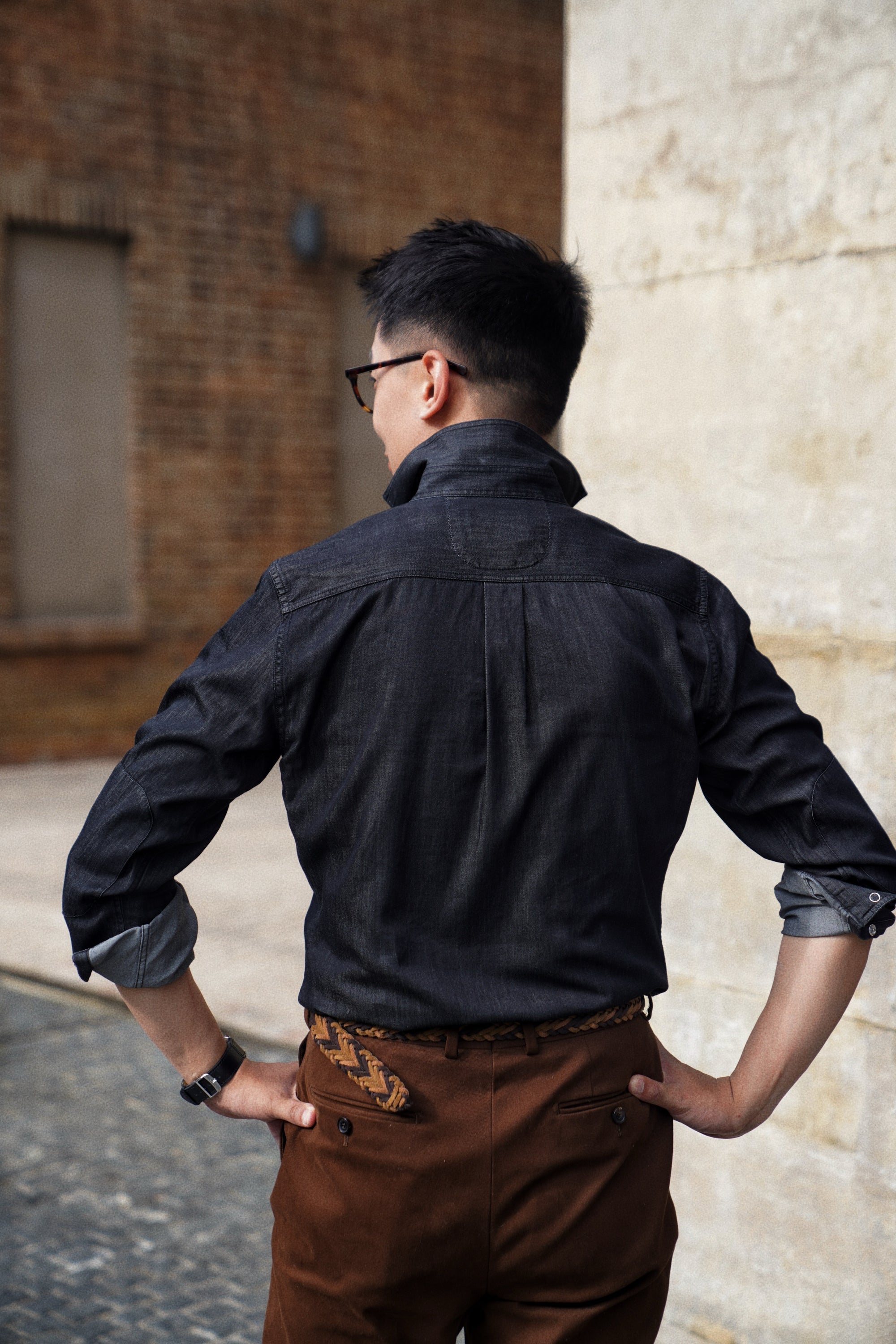 Heavy Washed Denim Shirt