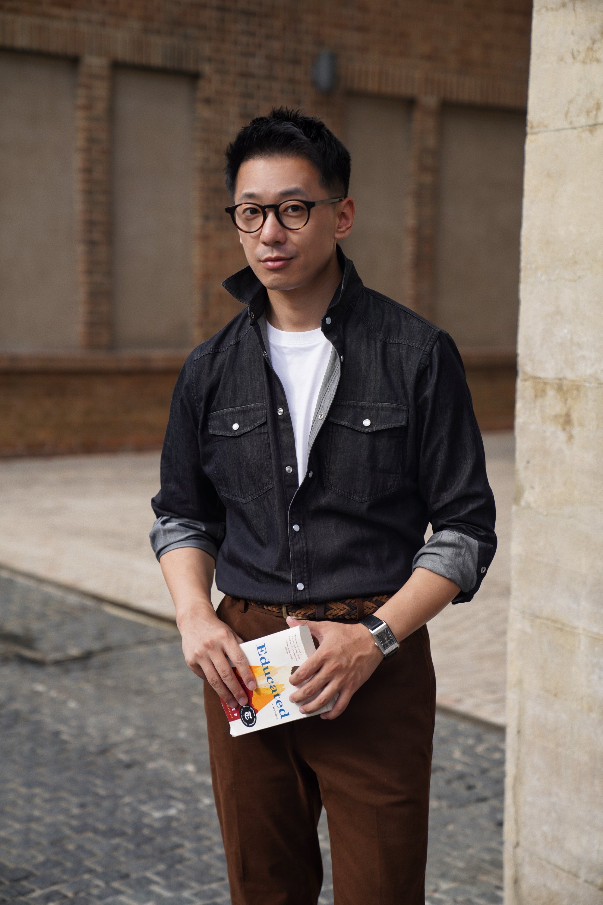 Heavy Washed Denim Shirt