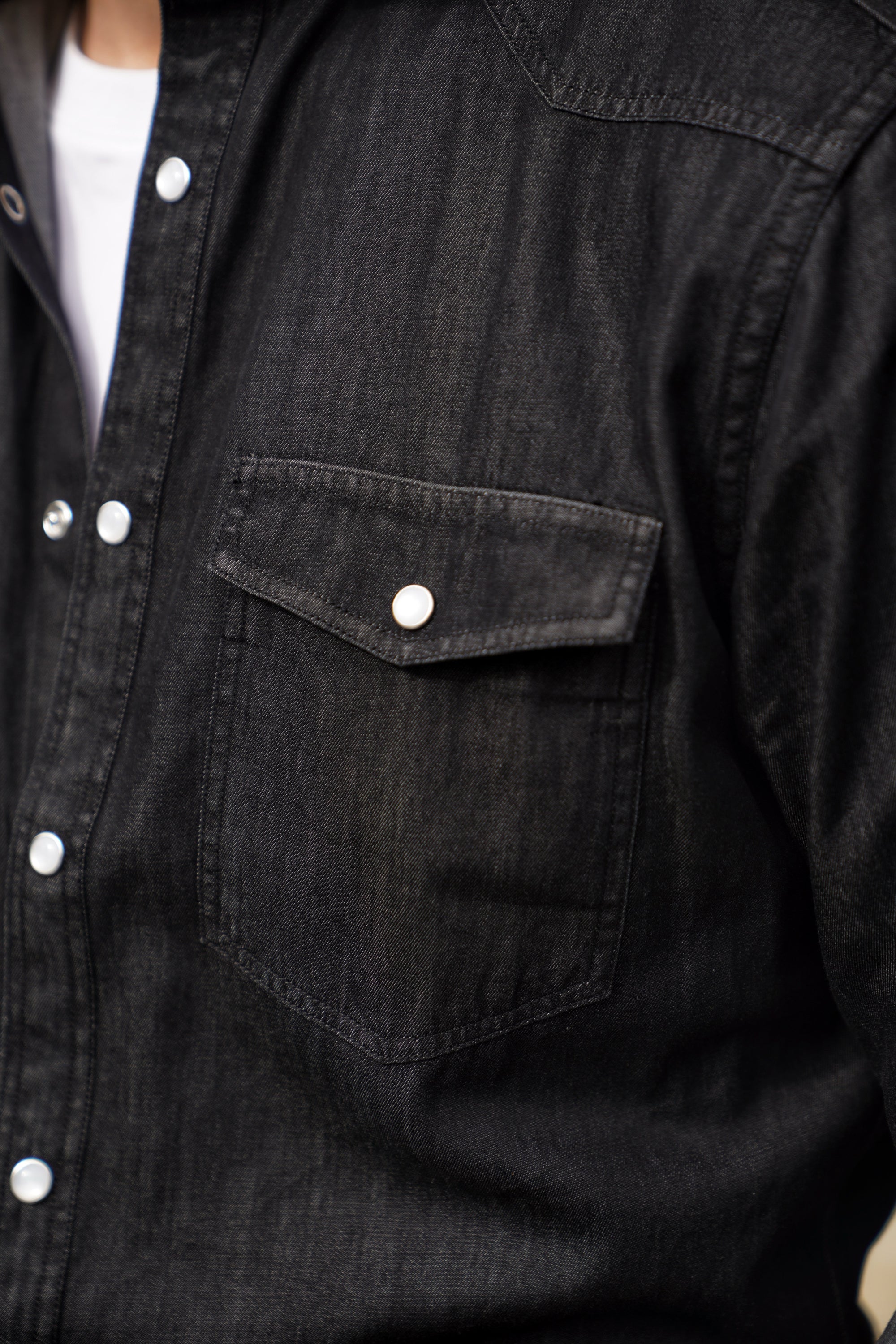Heavy Washed Denim Shirt