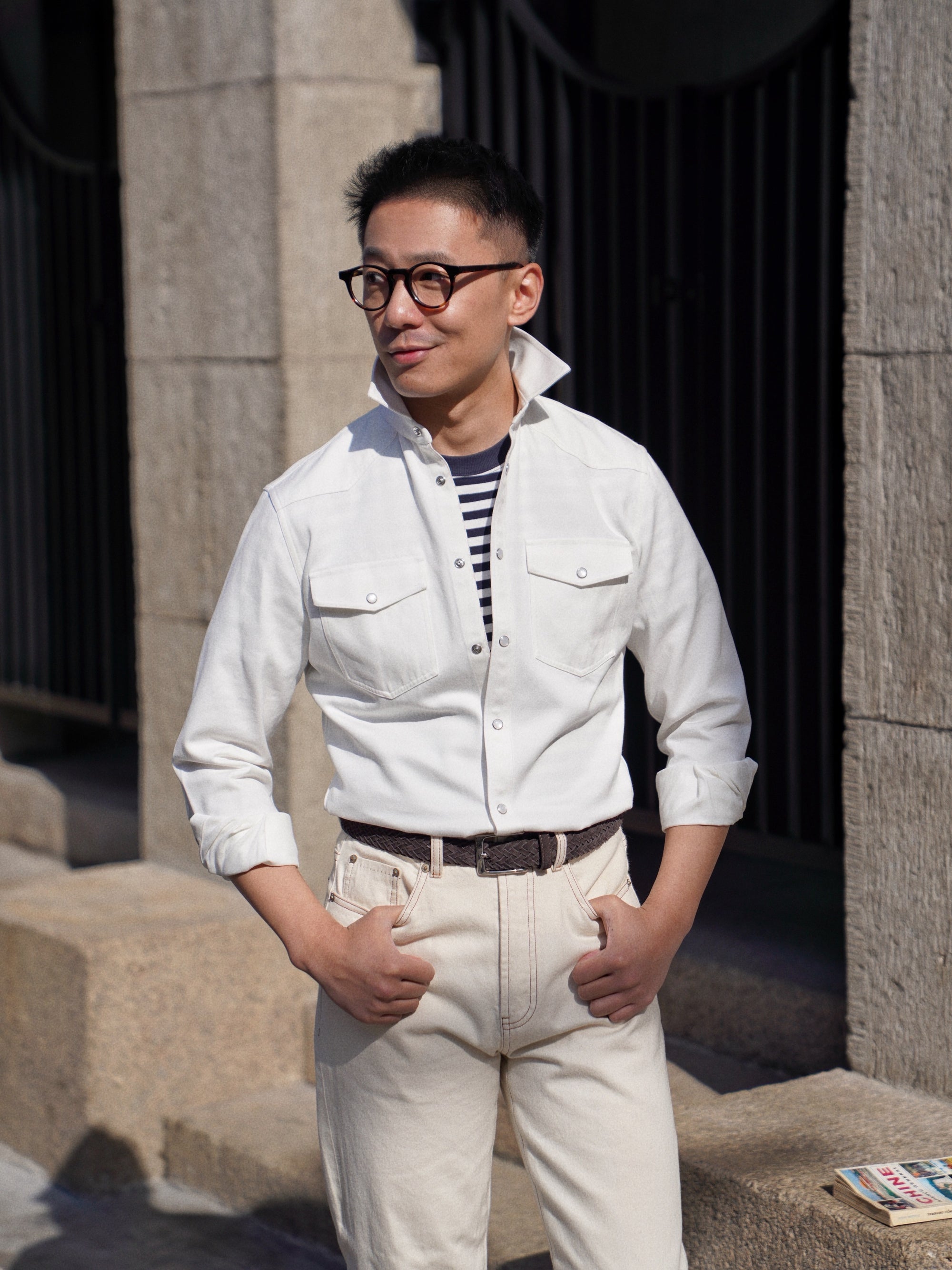 Heavy Washed Denim Shirt
