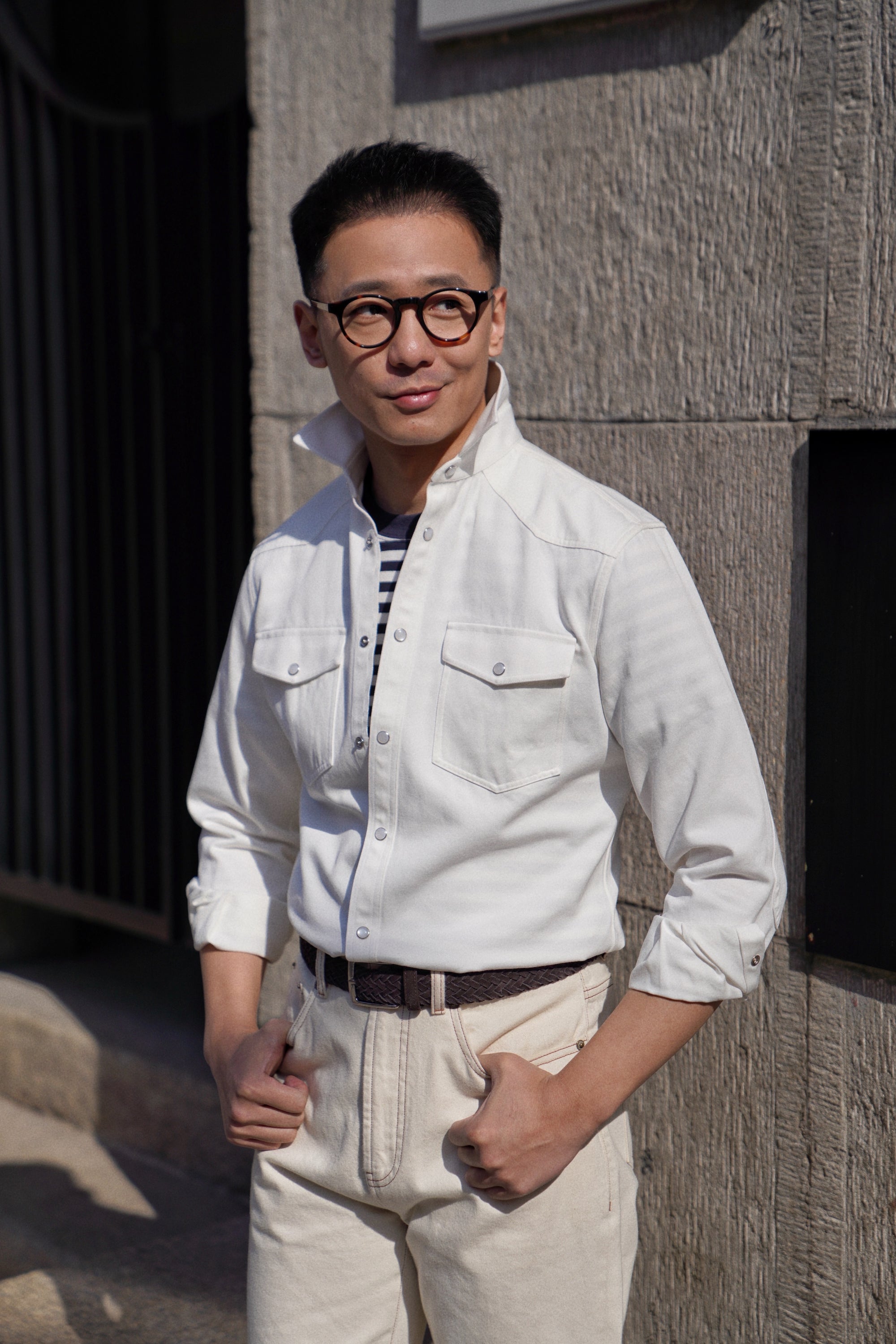 Heavy Washed Denim Shirt