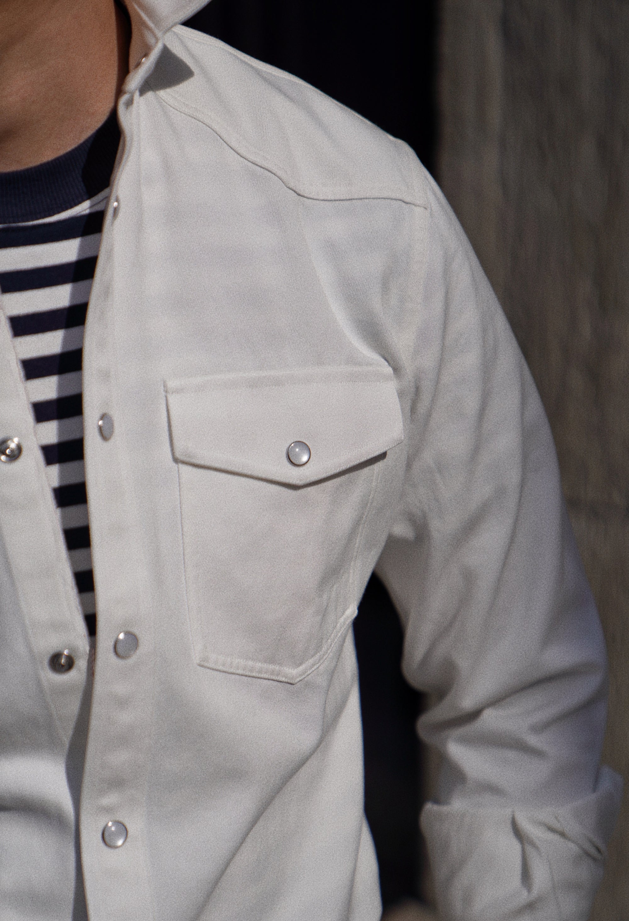 Heavy Washed Denim Shirt