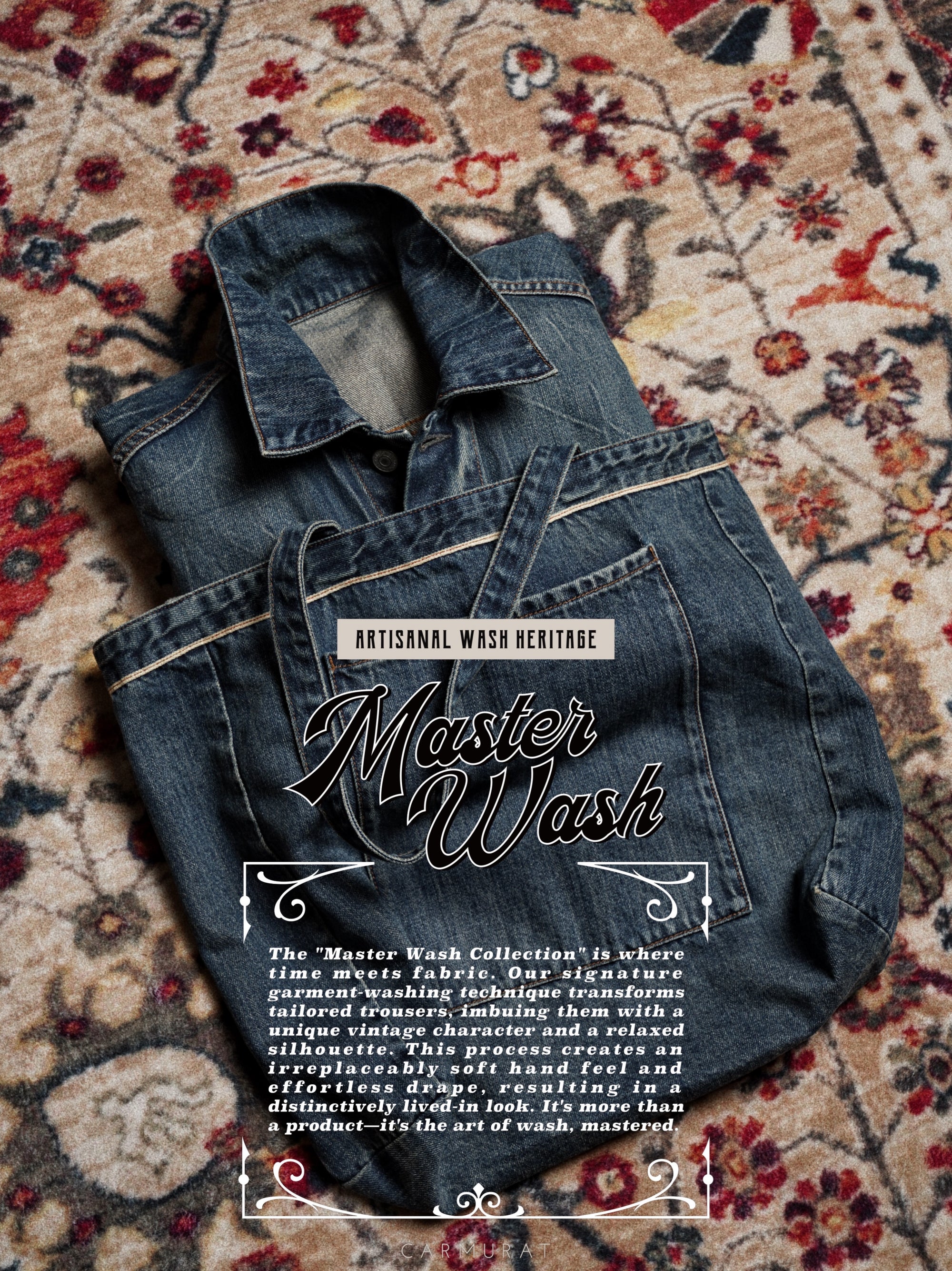 "Master Wash" Denim Blouson Jacket