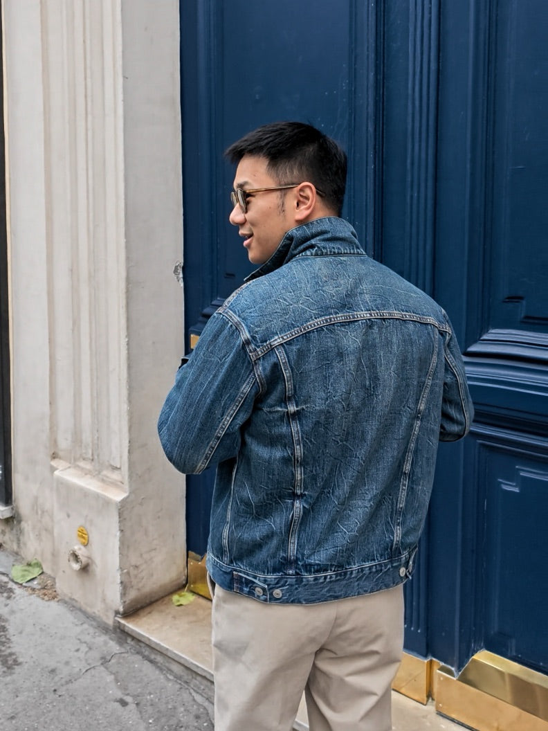 "Master Wash" Denim Blouson Jacket