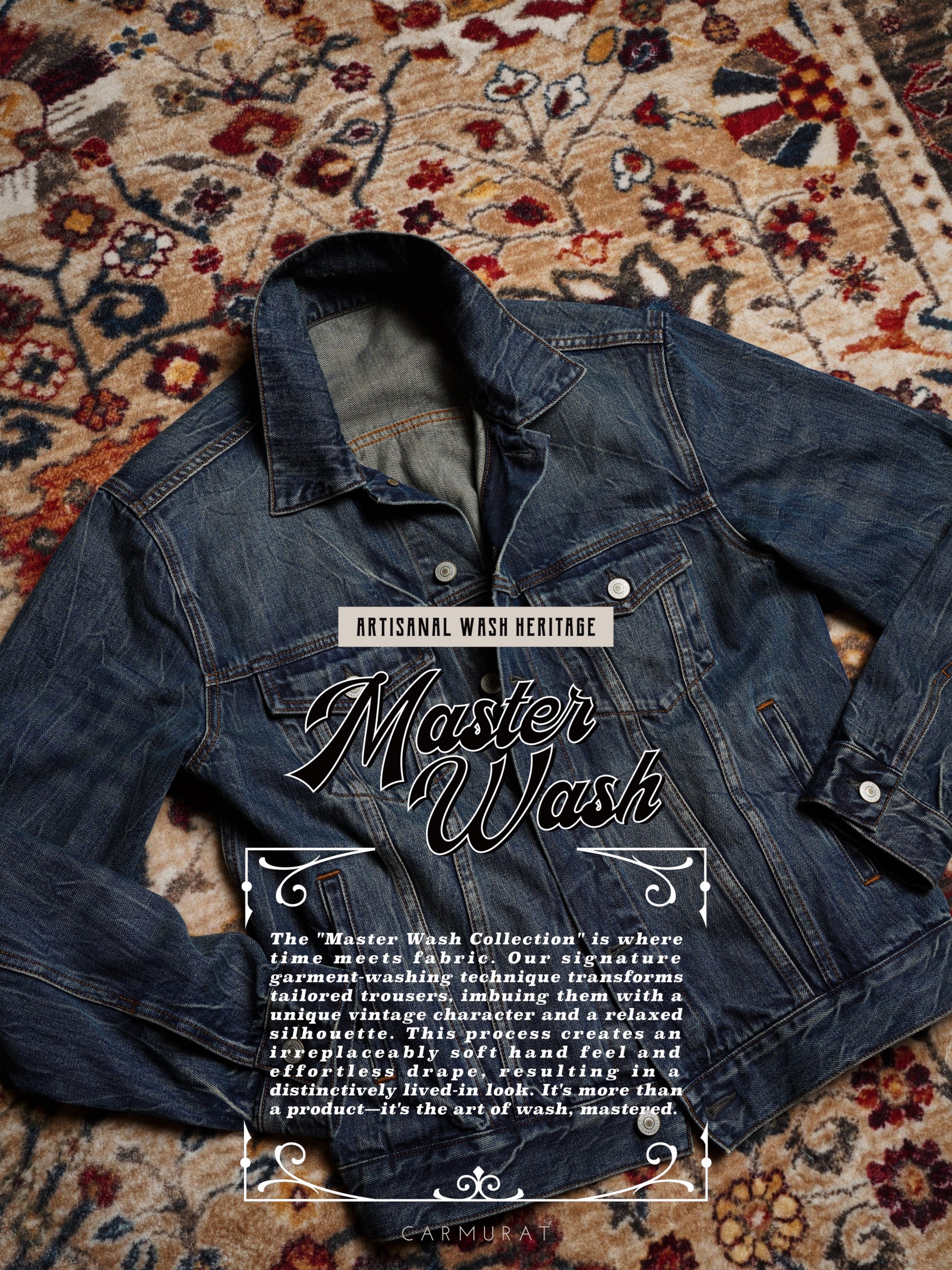 "Master Wash" Denim Blouson Jacket
