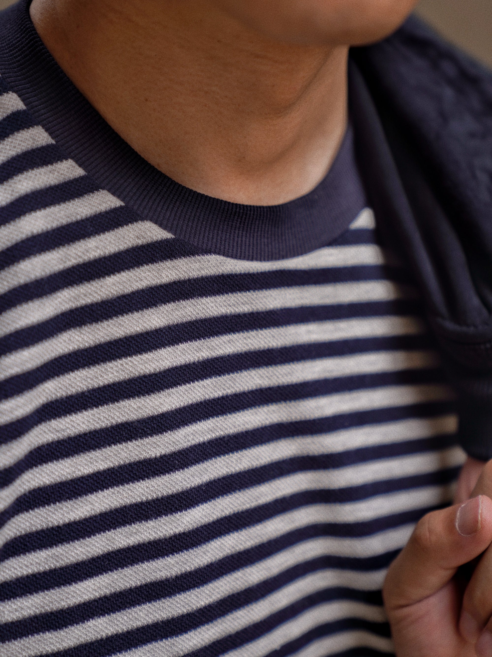 "Bretagne Coast" Breton Top Crew Neck