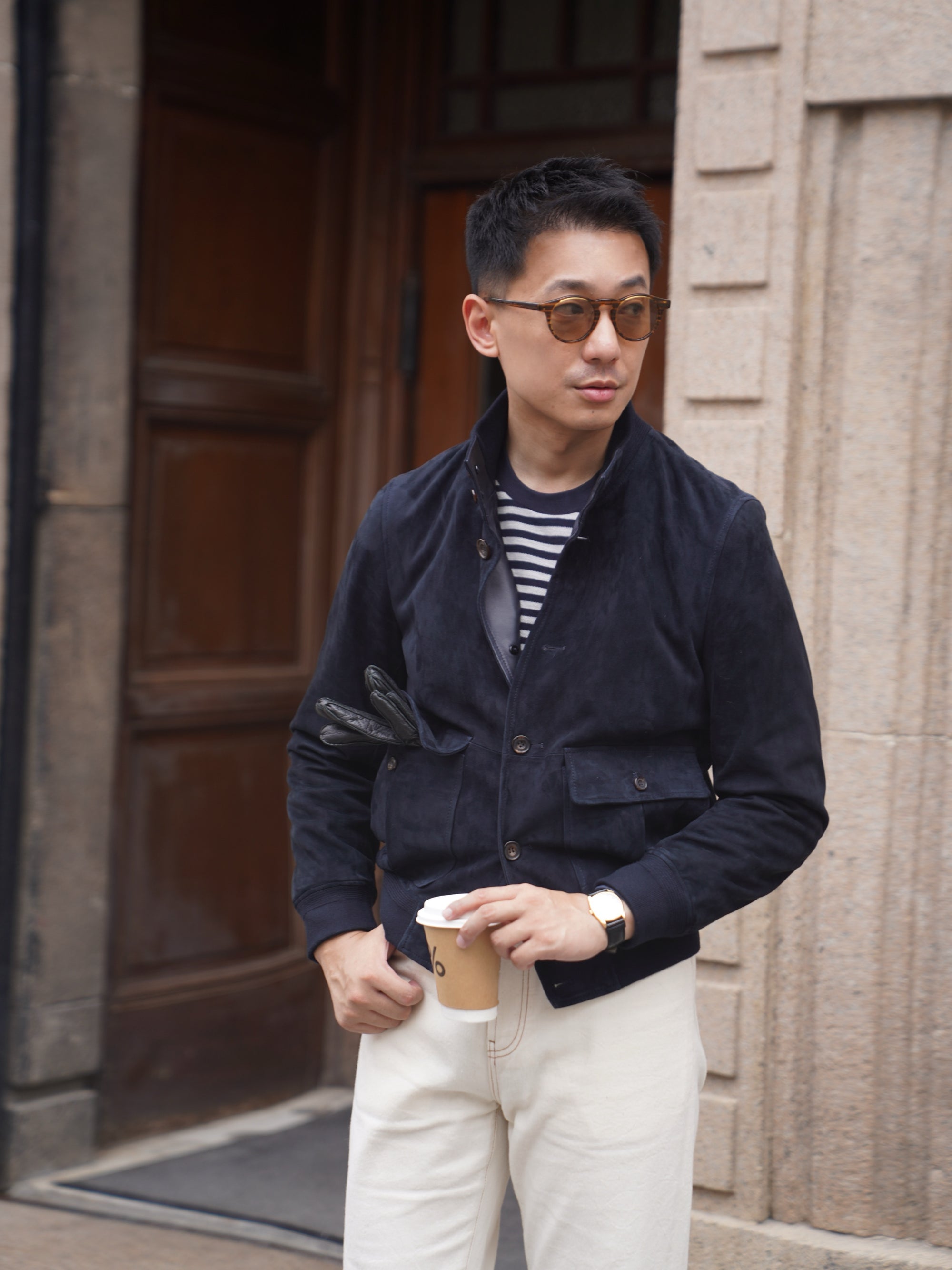 "Bretagne Coast" Breton Top Crew Neck