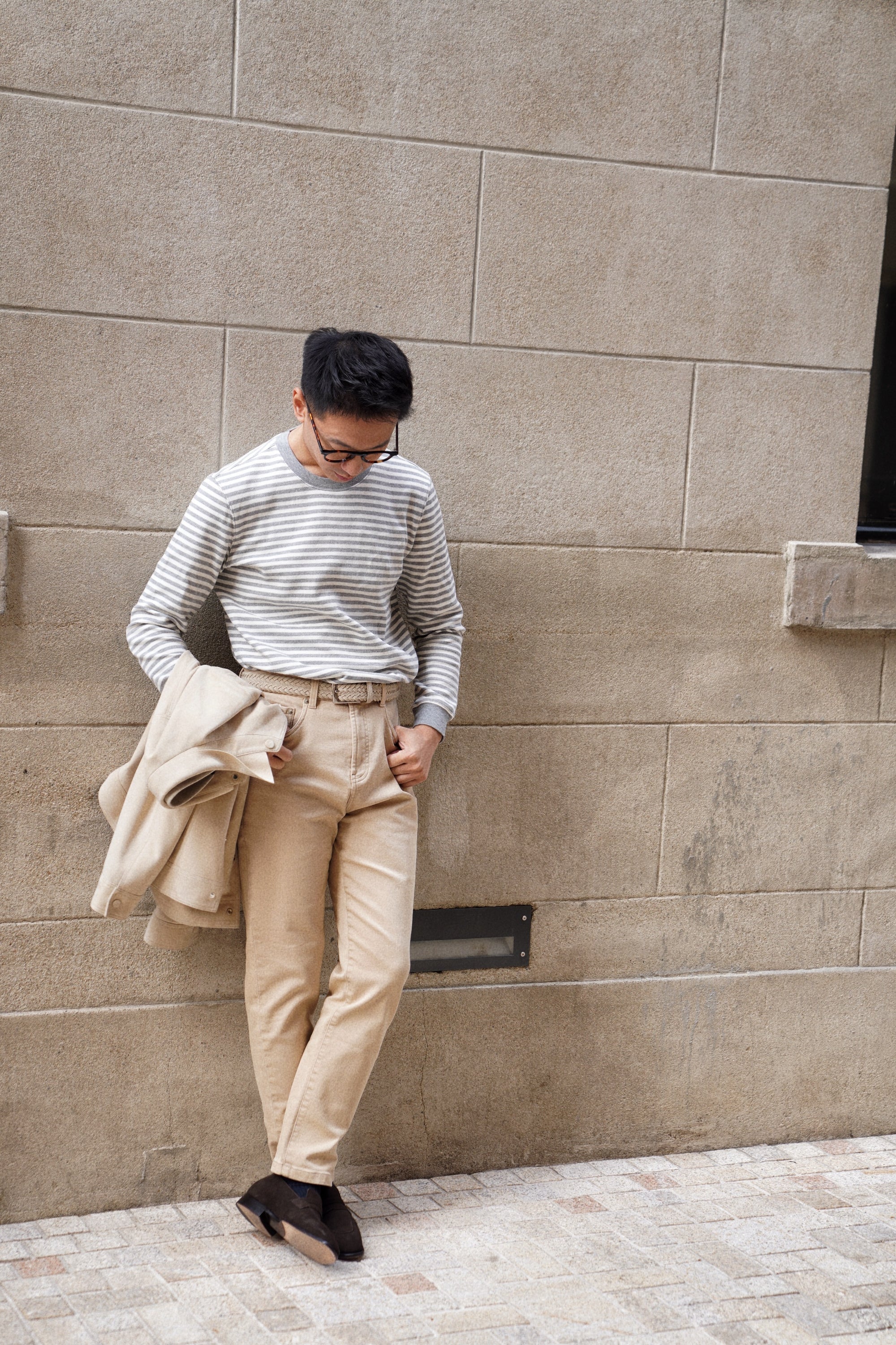 "Bretagne Coast" Breton Top Crew Neck