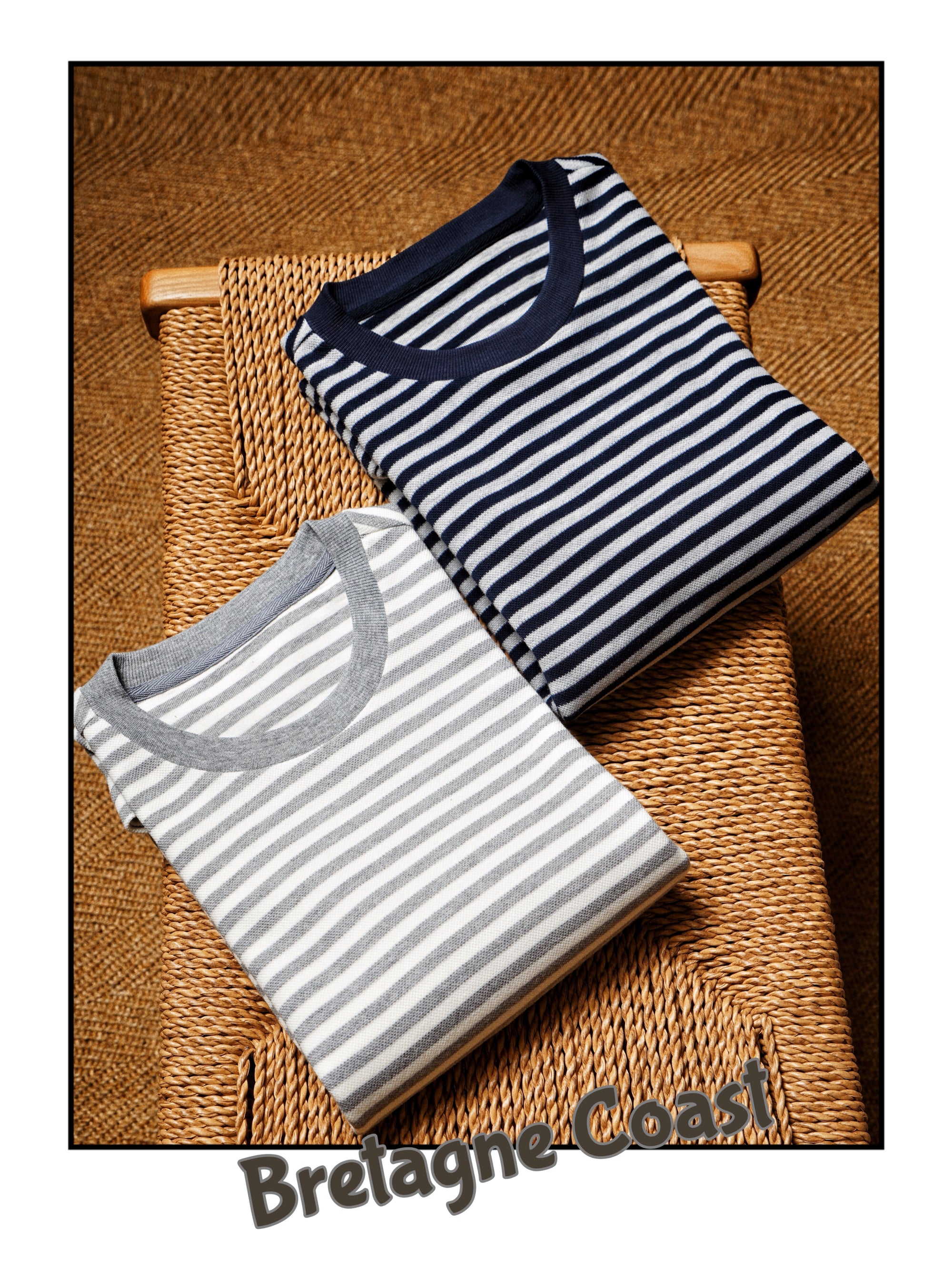 "Bretagne Coast" Breton Top Crew Neck
