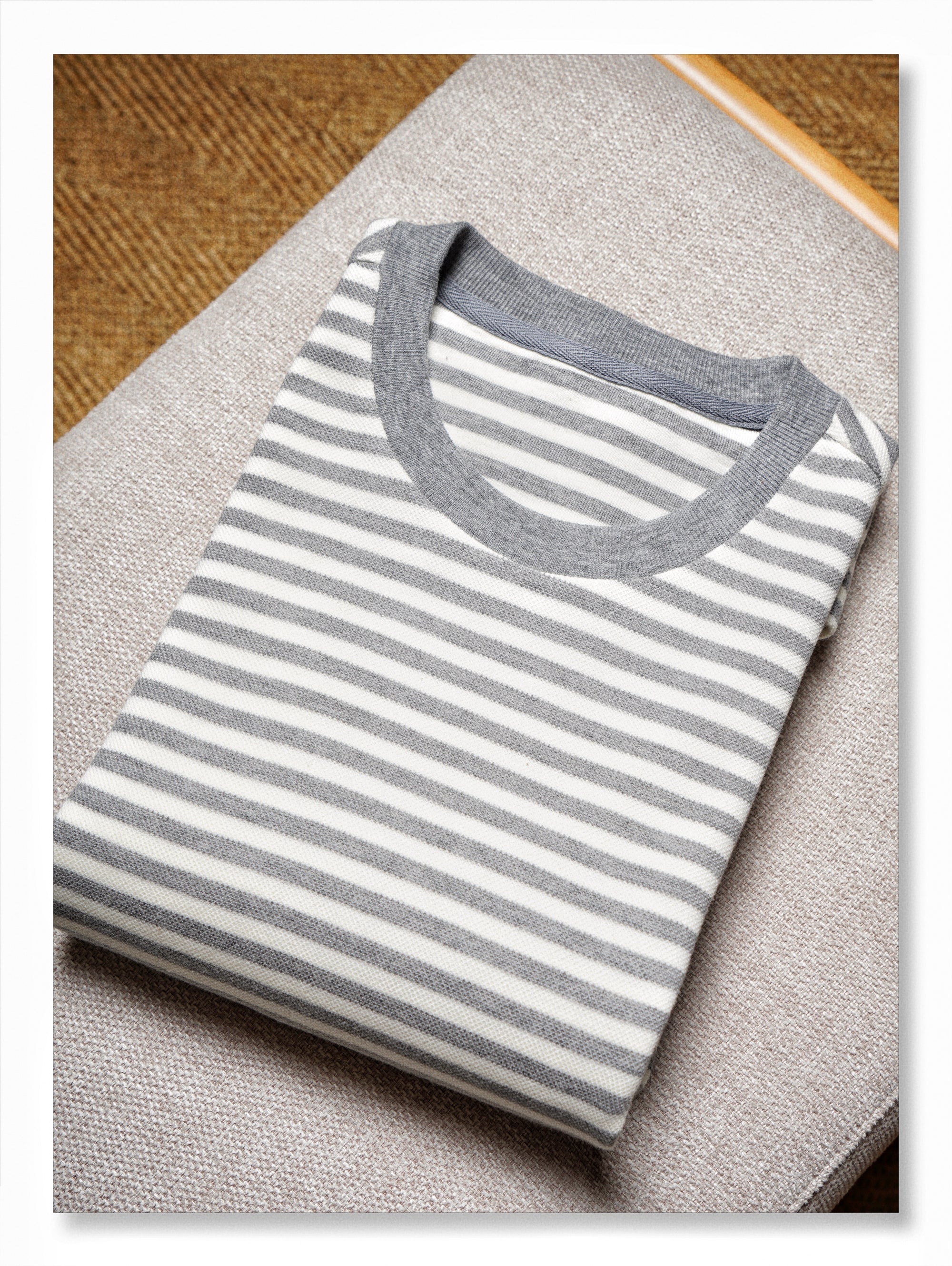 "Bretagne Coast" Breton Top Crew Neck