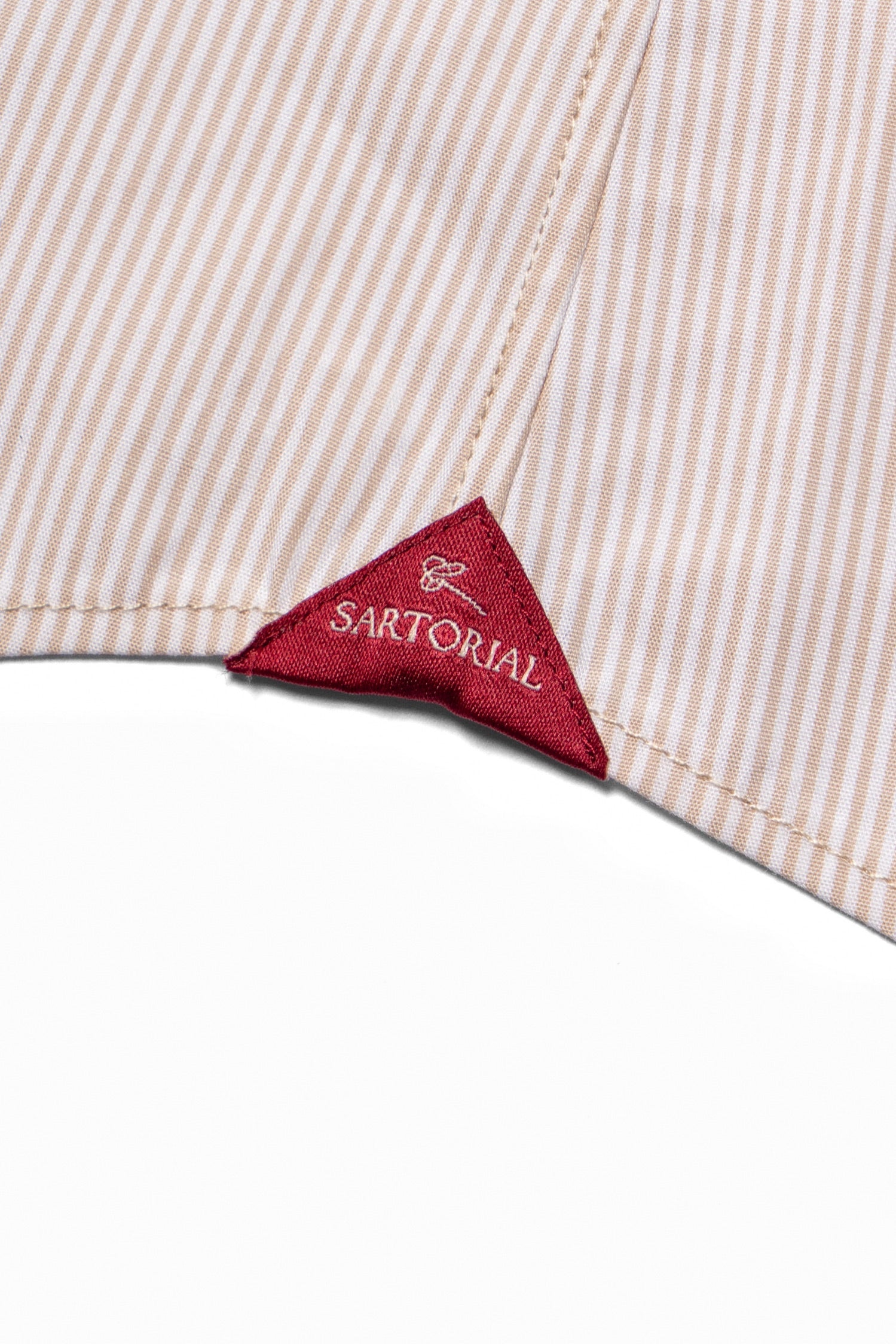 Khaki Stripe/Small Windowpane Cotton Shirt