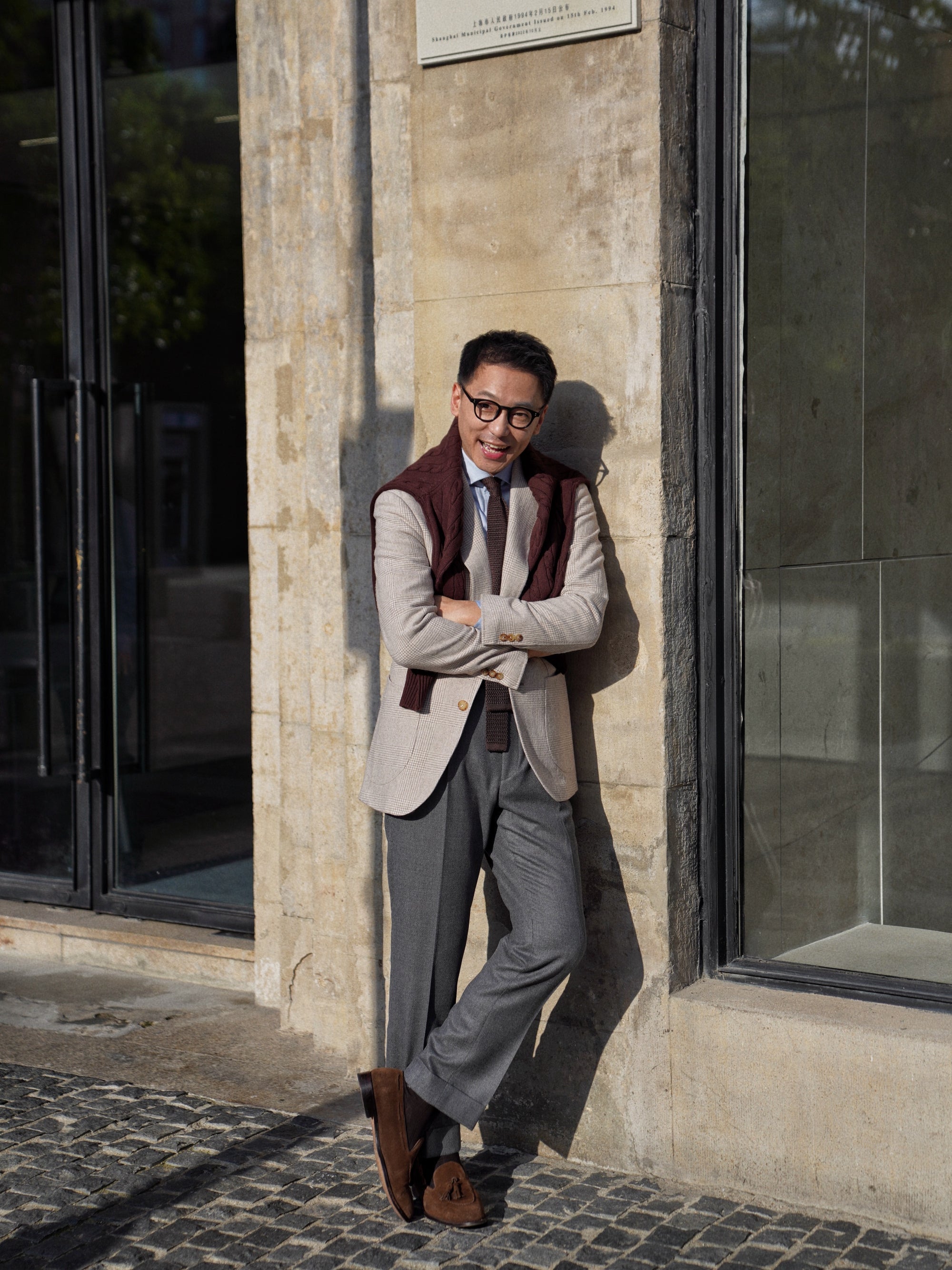 Grey/Taupe Cord Flannel Trousers #892 #893