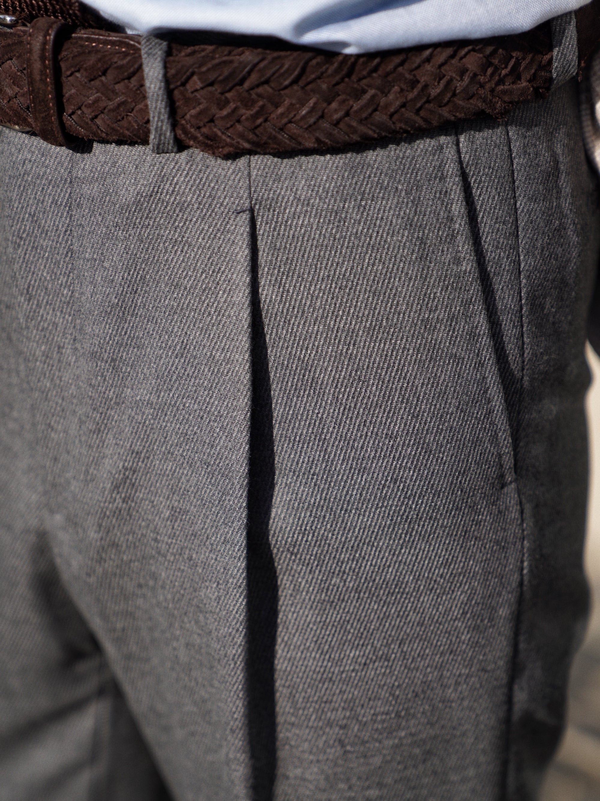 Grey/Taupe Cord Flannel Trousers #892 #893