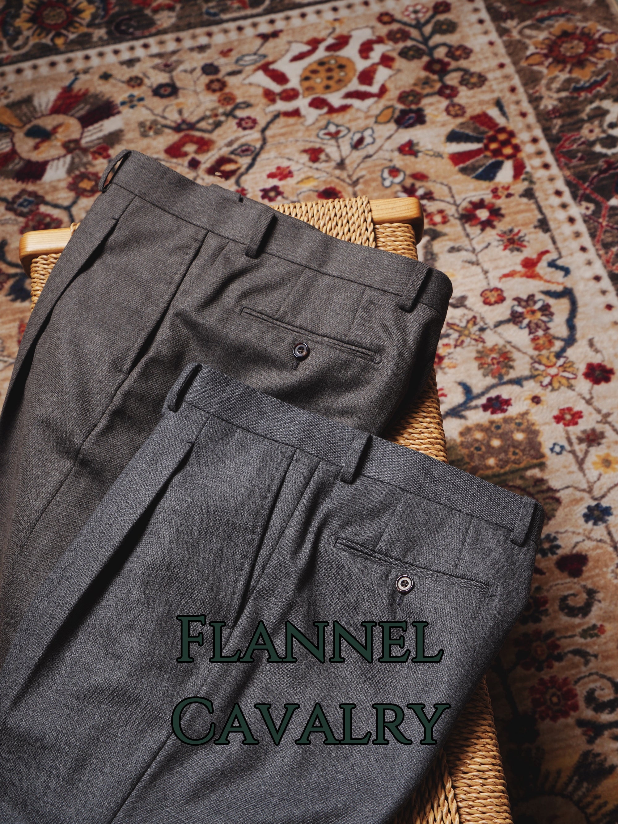 Grey/Taupe Cord Flannel Trousers #892 #893