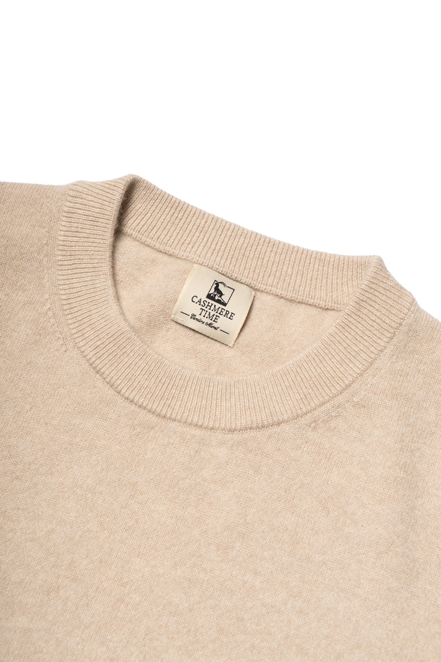 Camel / Brown Cashmere Crew Neck Jumper