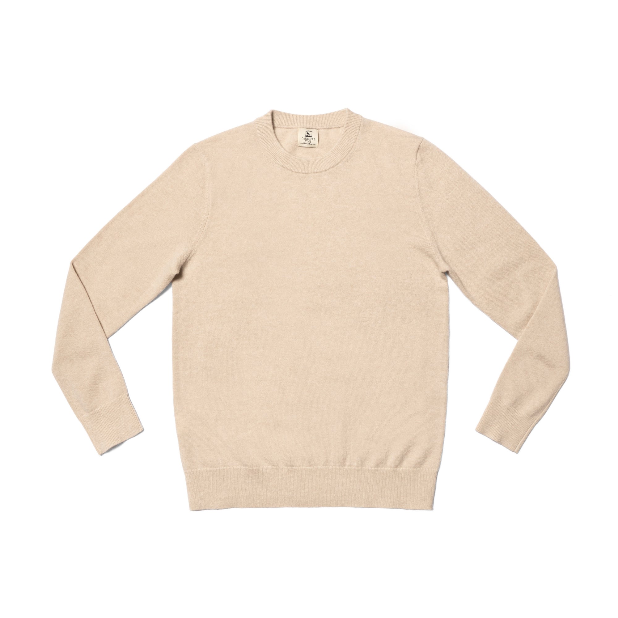 Camel / Brown Cashmere Crew Neck Jumper