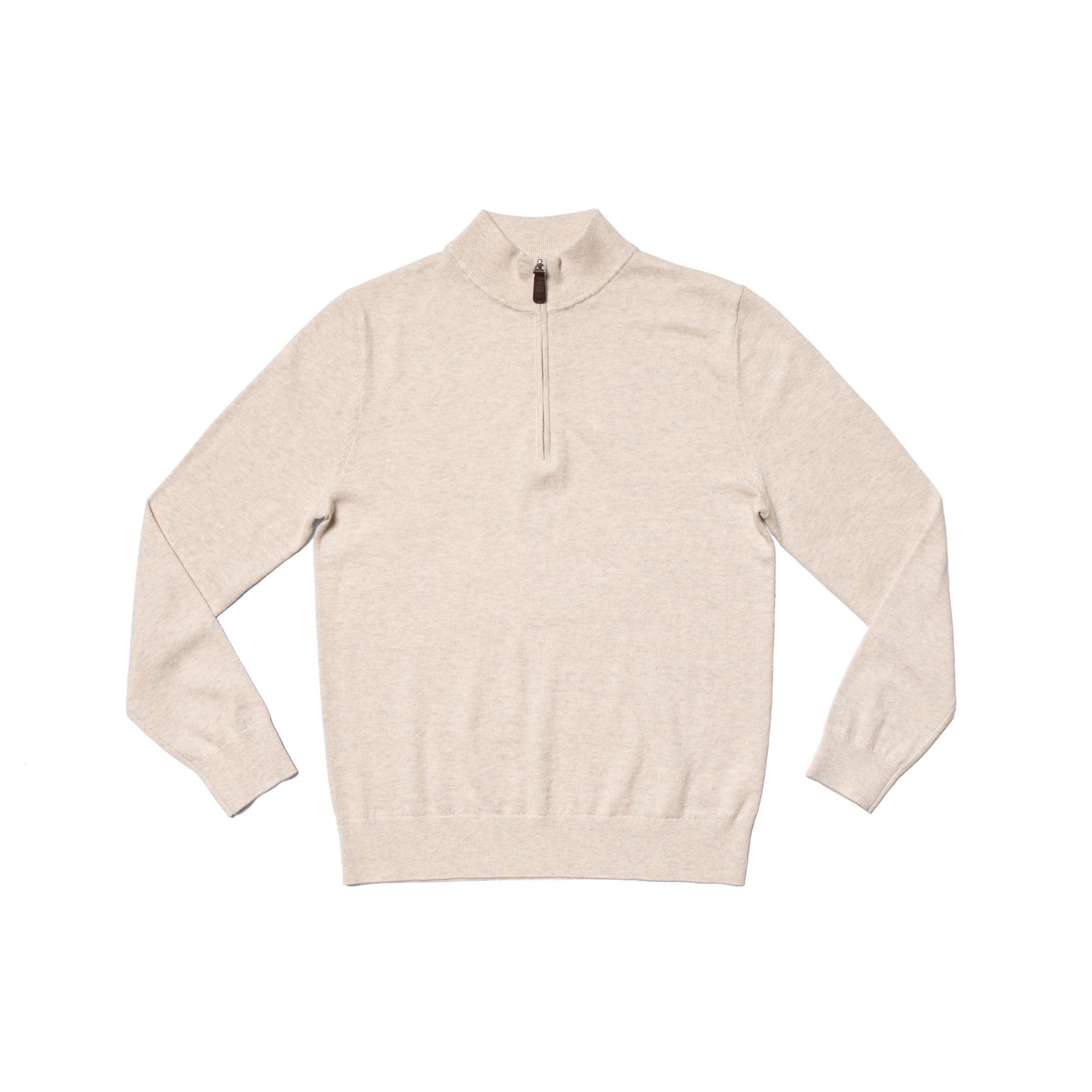 Cotton Wool Blending Half Zip Jumper