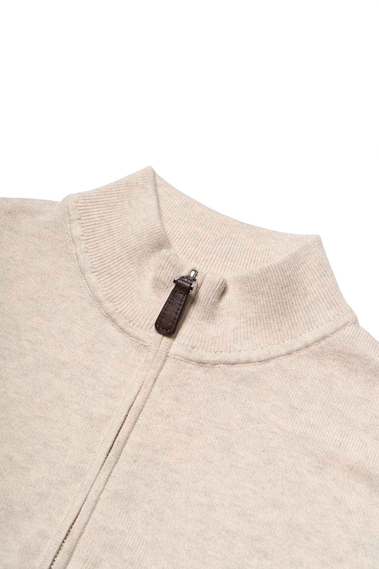 Cotton Wool Blending Half Zip Jumper