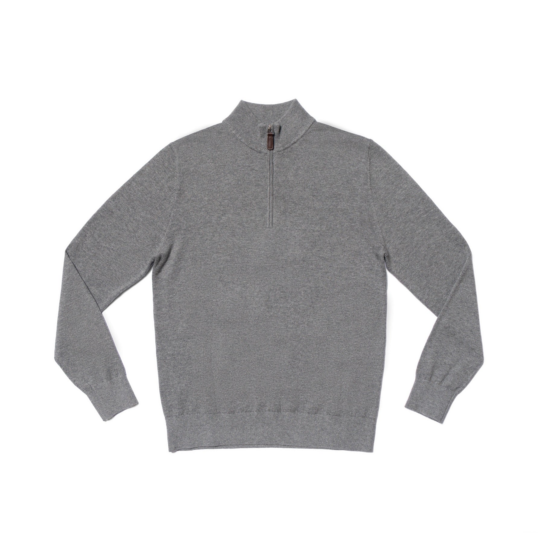 Cotton Wool Blending Half Zip Jumper