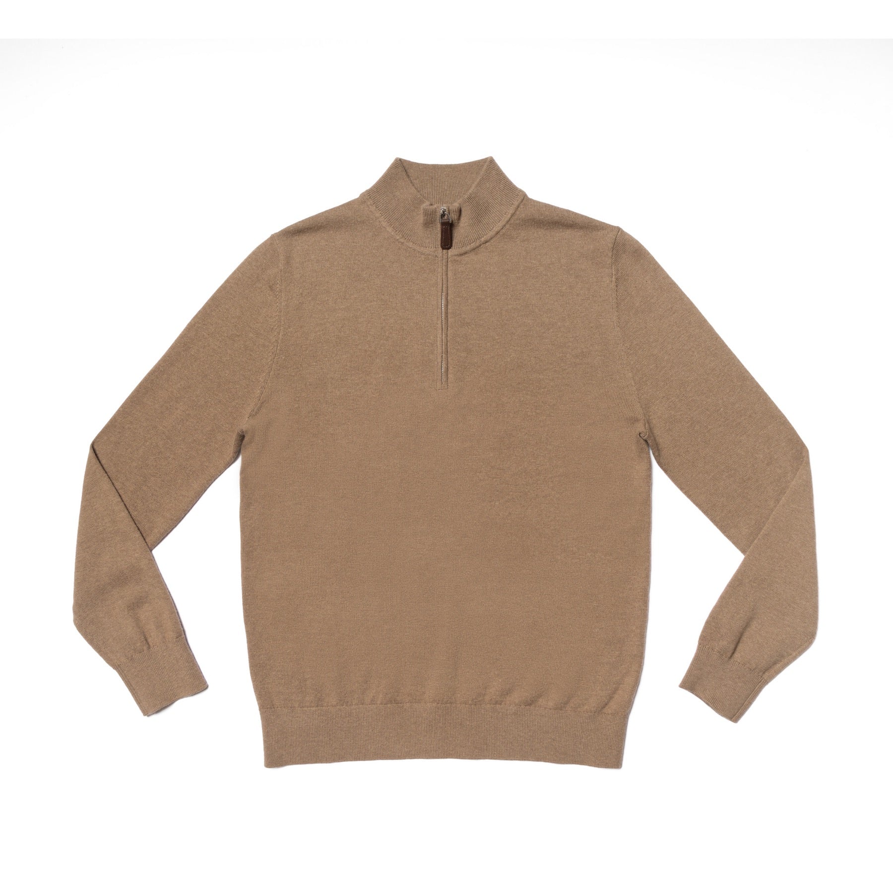 Cotton Wool Blending Half Zip Jumper