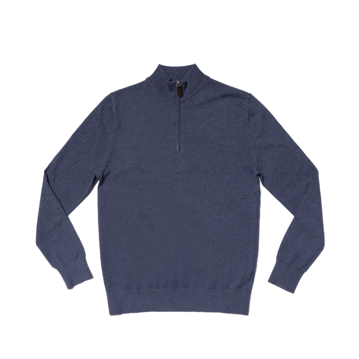 Cotton Wool Blending Half Zip Jumper