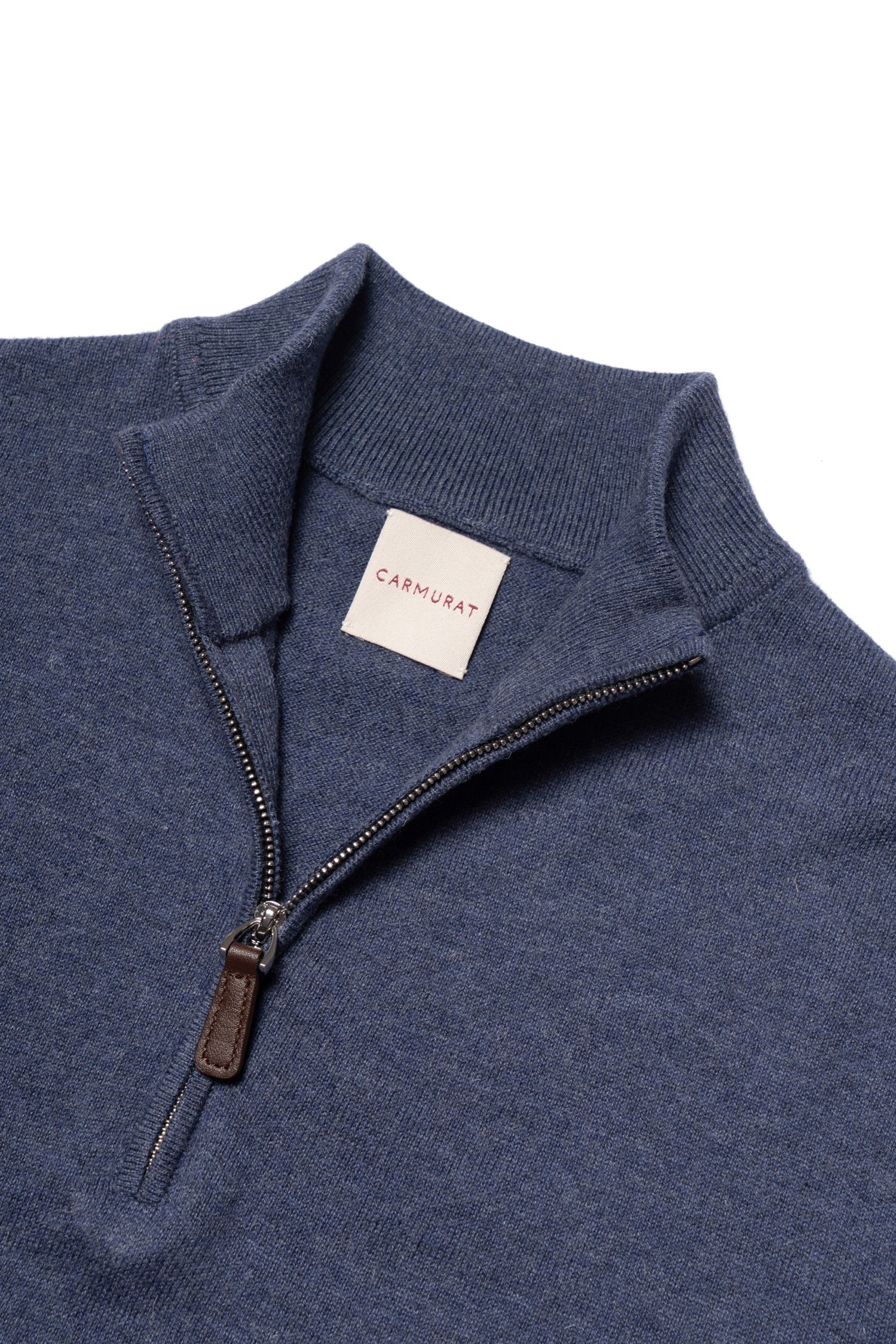 Cotton Wool Blending Half Zip Jumper