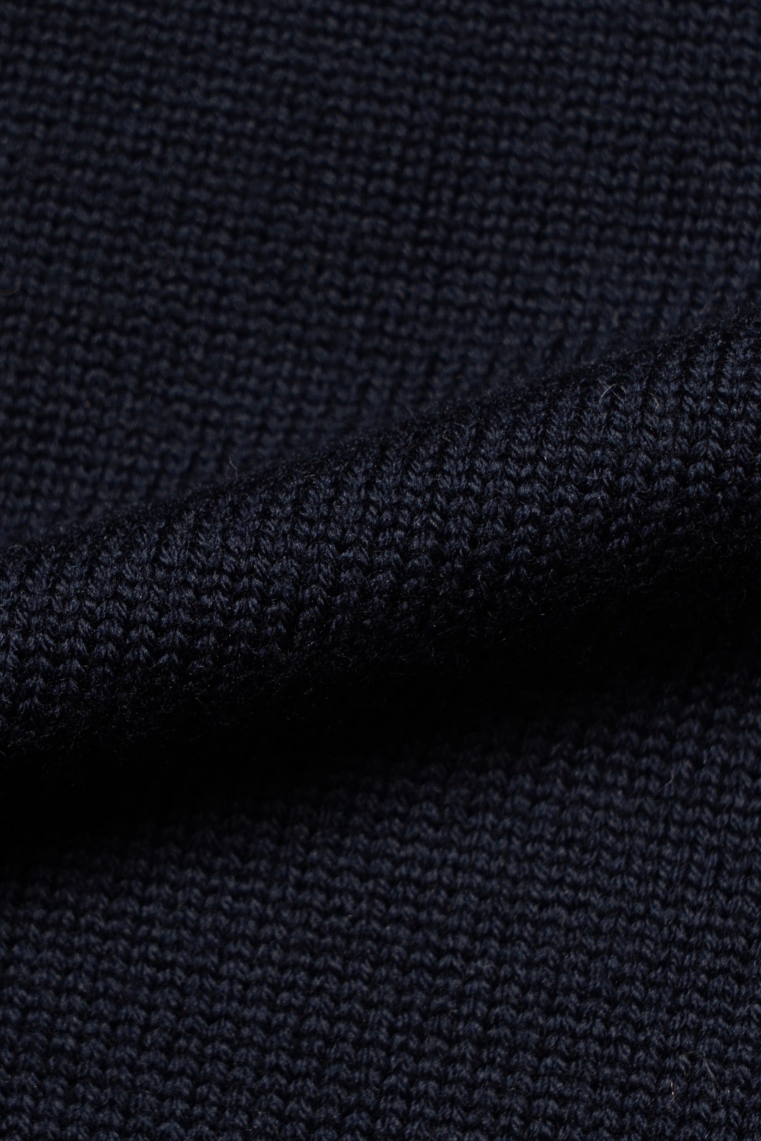 Navy 17 Micron Wool Zip Cardigan