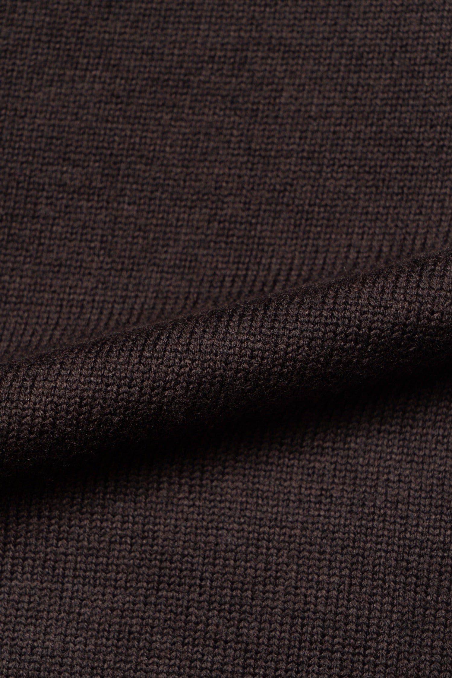 Brown 17 Micron Wool Zip Cardigan