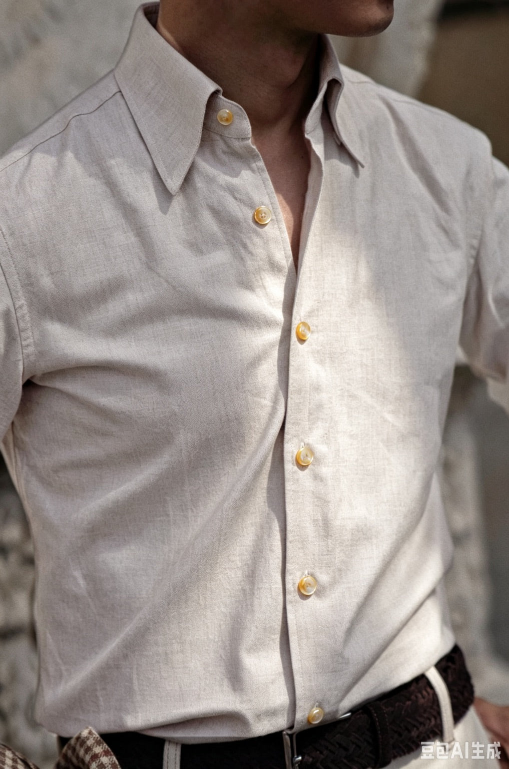 Herringbone Cotton Yakwool Flannel Shirt