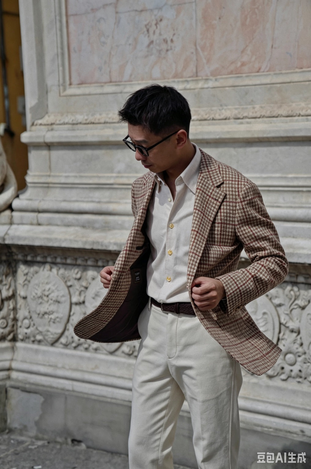 Herringbone Cotton Yakwool Flannel Shirt