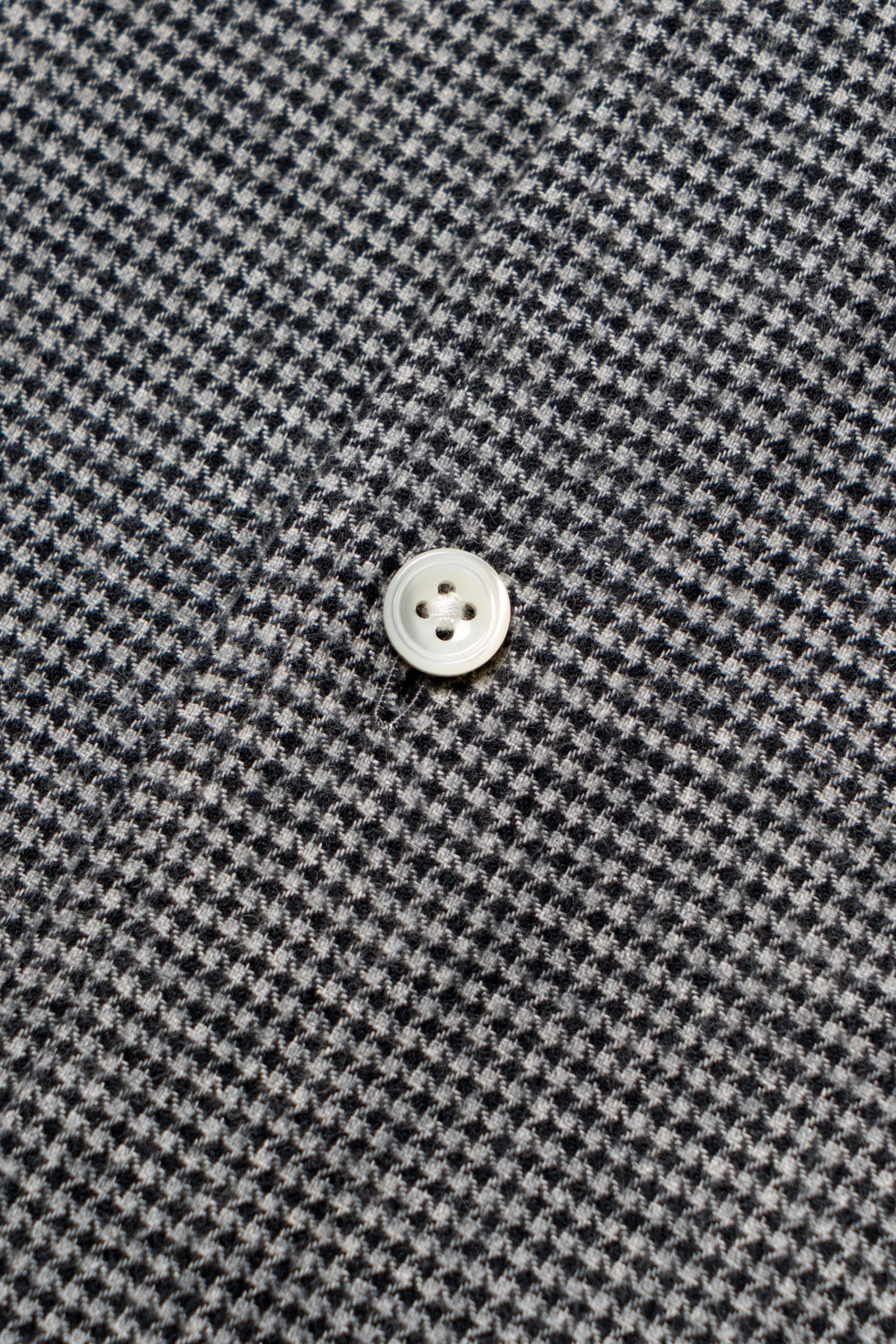 Houndstooth Cotton Yakwool Flannel Shirt 2
