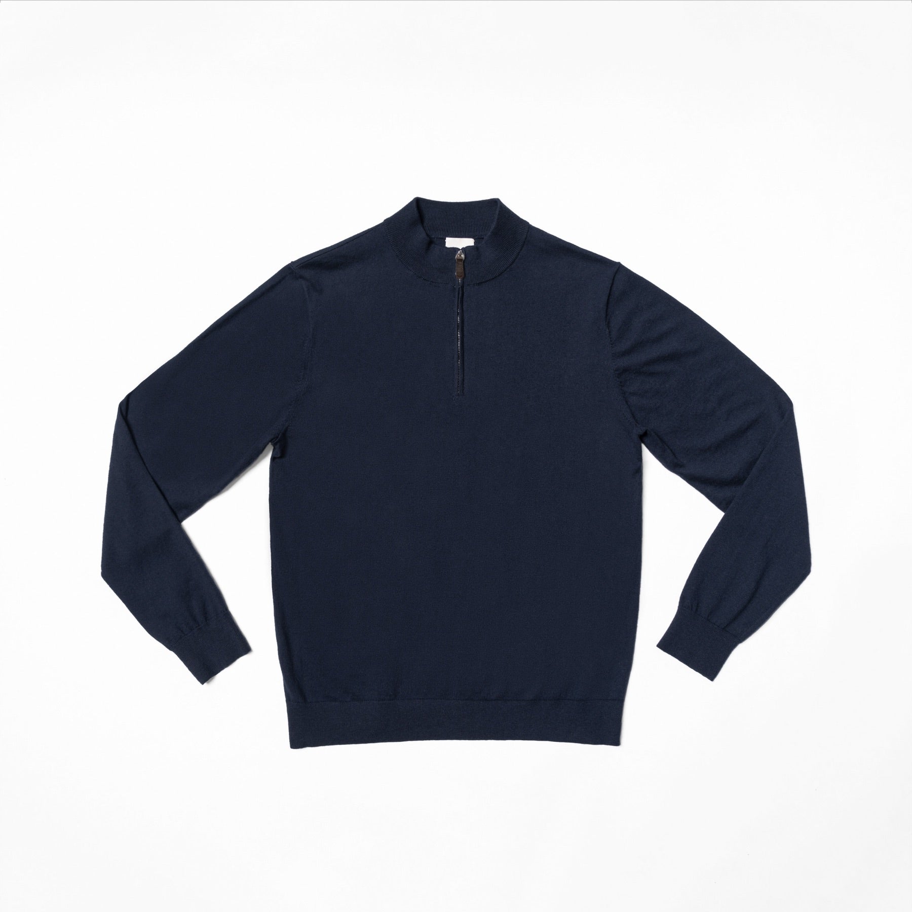 Cotton Wool Blending Half Zip Jumper