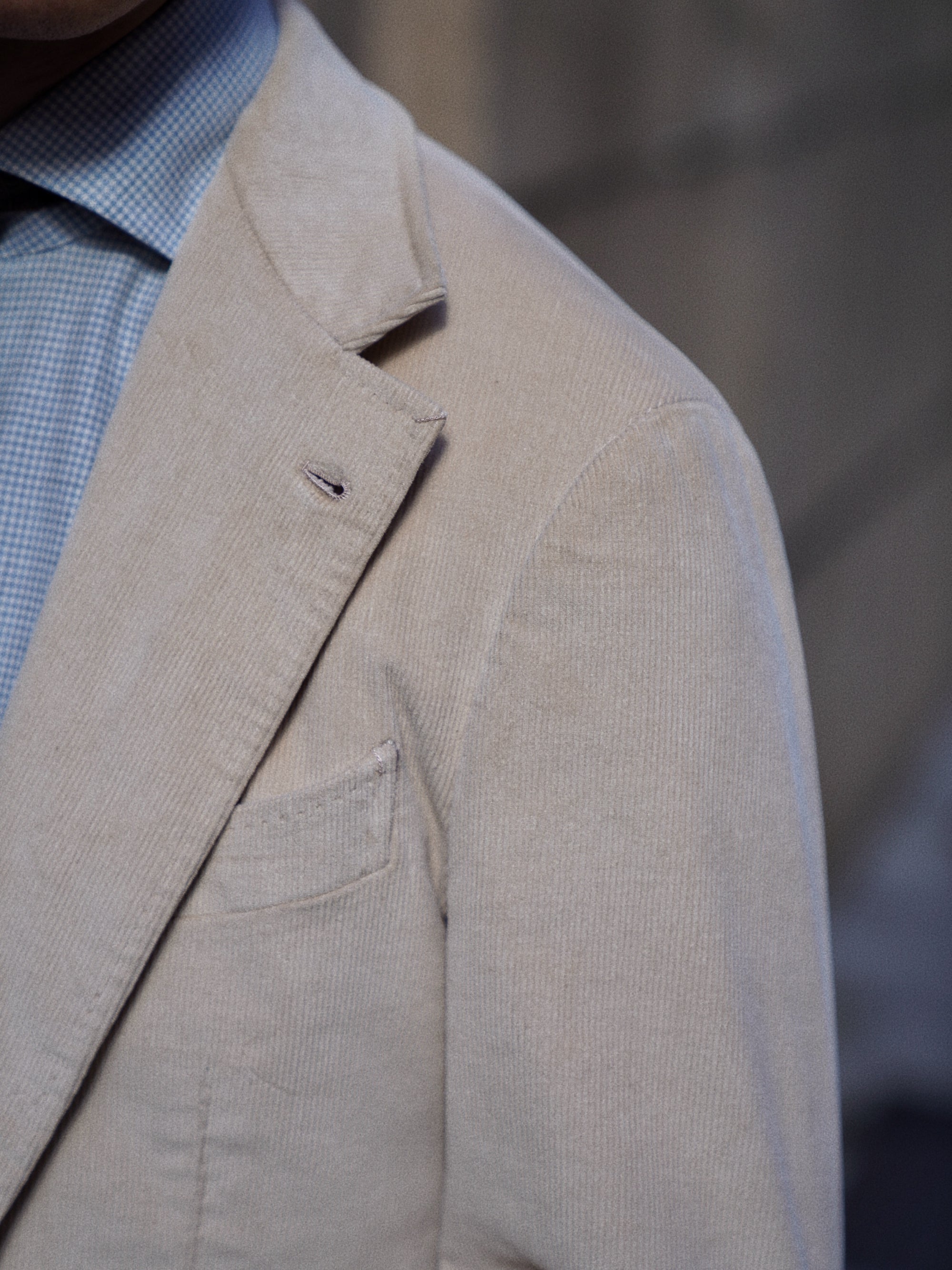 Light Khaki Corduroy Suit #742