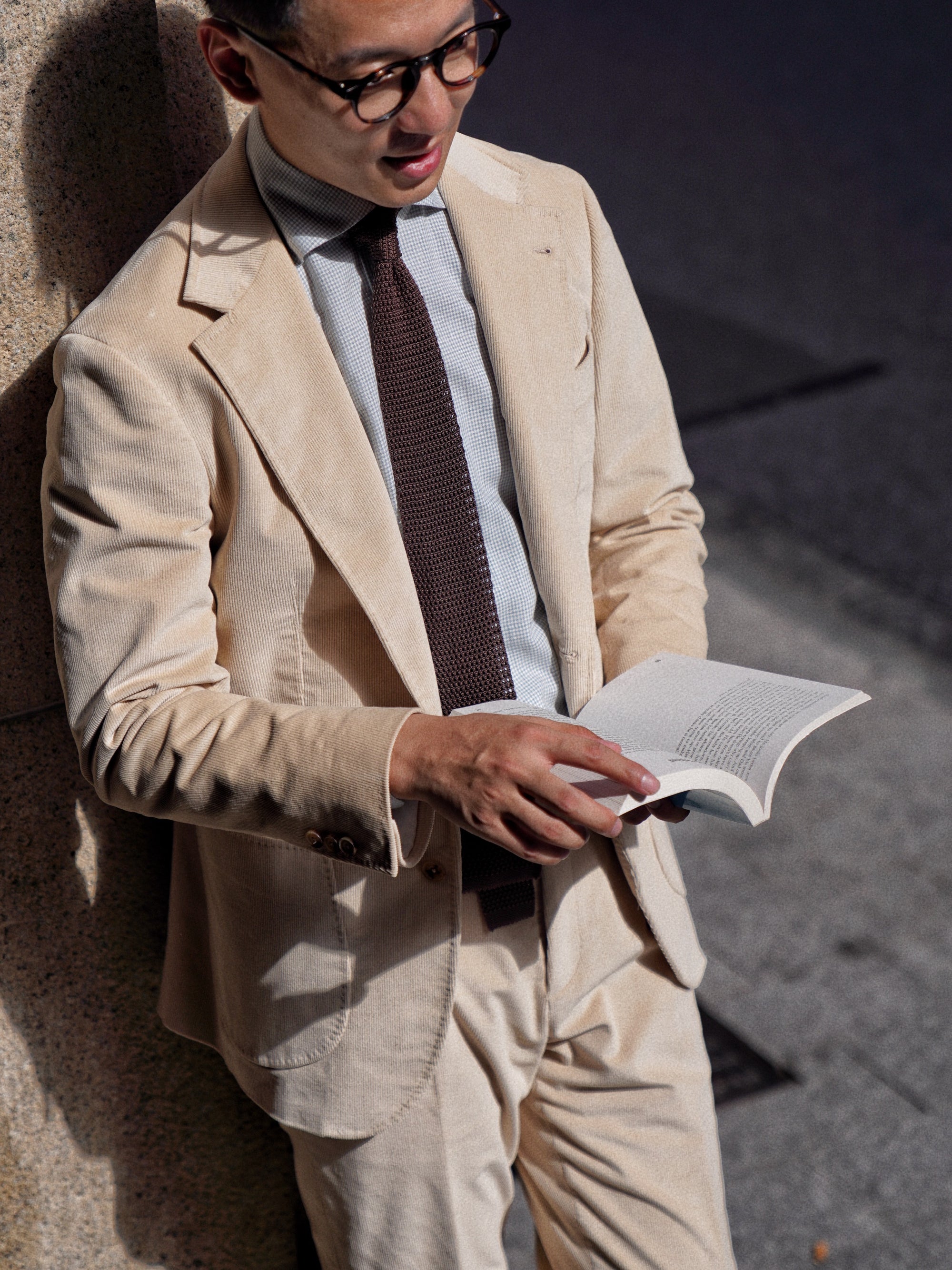 Light Khaki Corduroy Suit #742