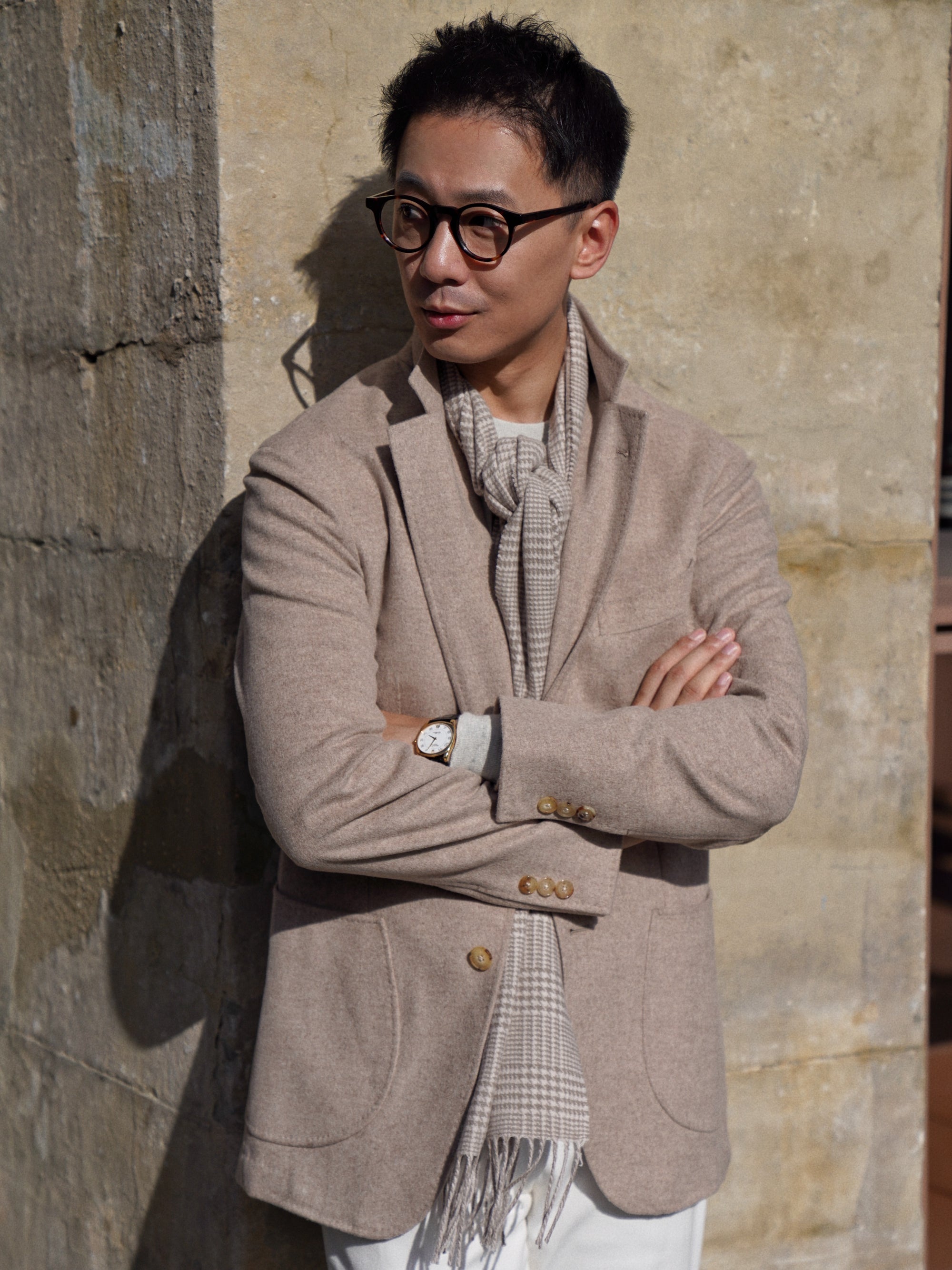 Oatmeal Wool Silk Jacket #982