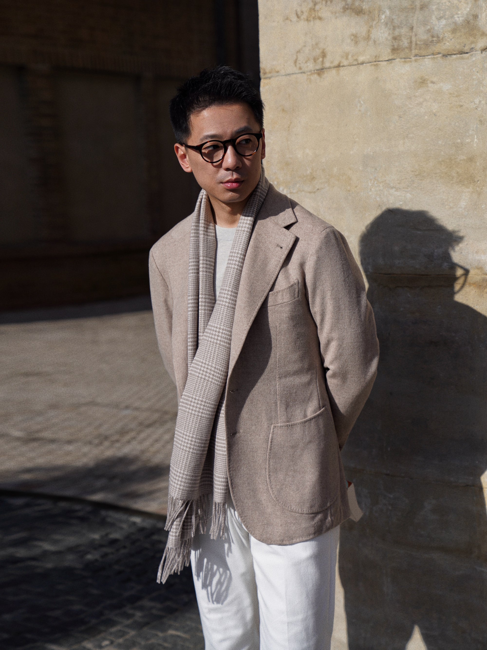 Oatmeal Wool Silk Jacket #982