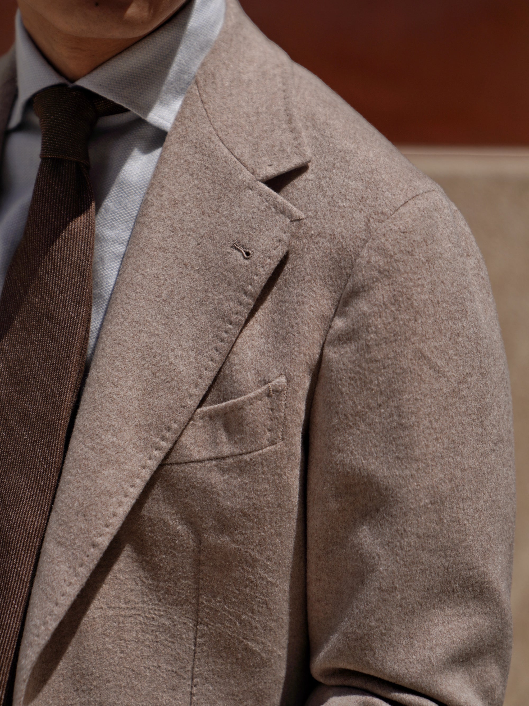 Oatmeal Wool Silk Jacket #982