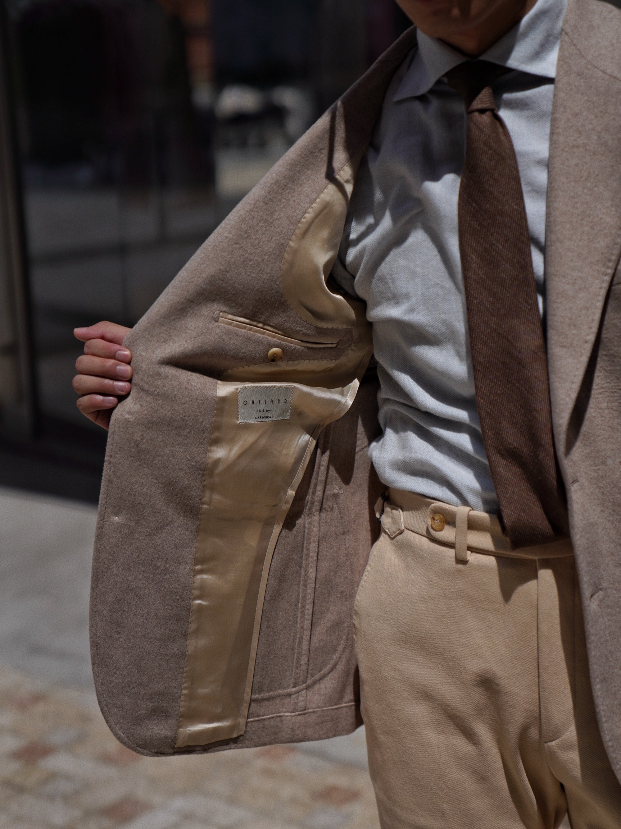 Oatmeal Wool Silk Jacket #982