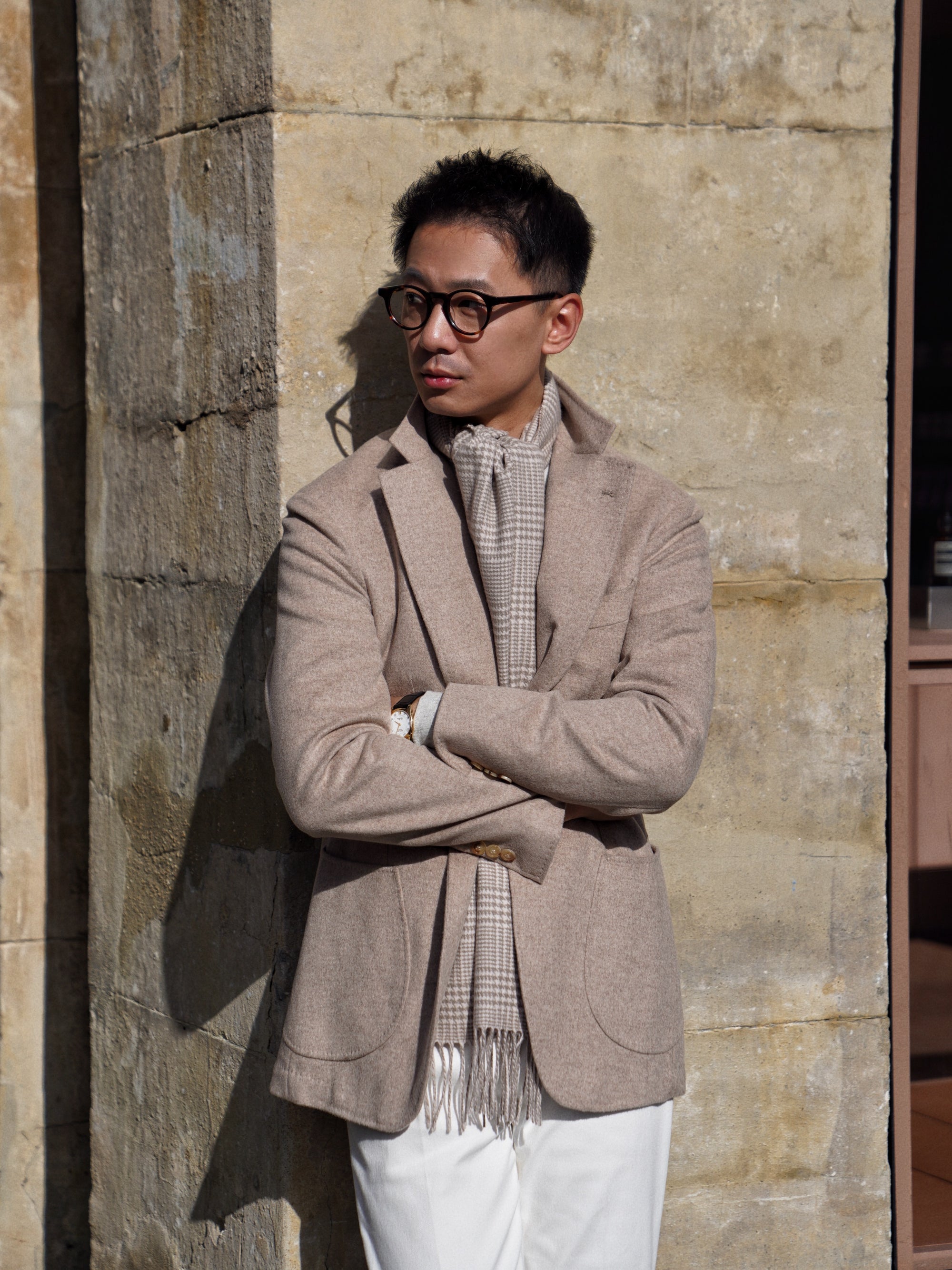 Oatmeal Wool Silk Jacket #982